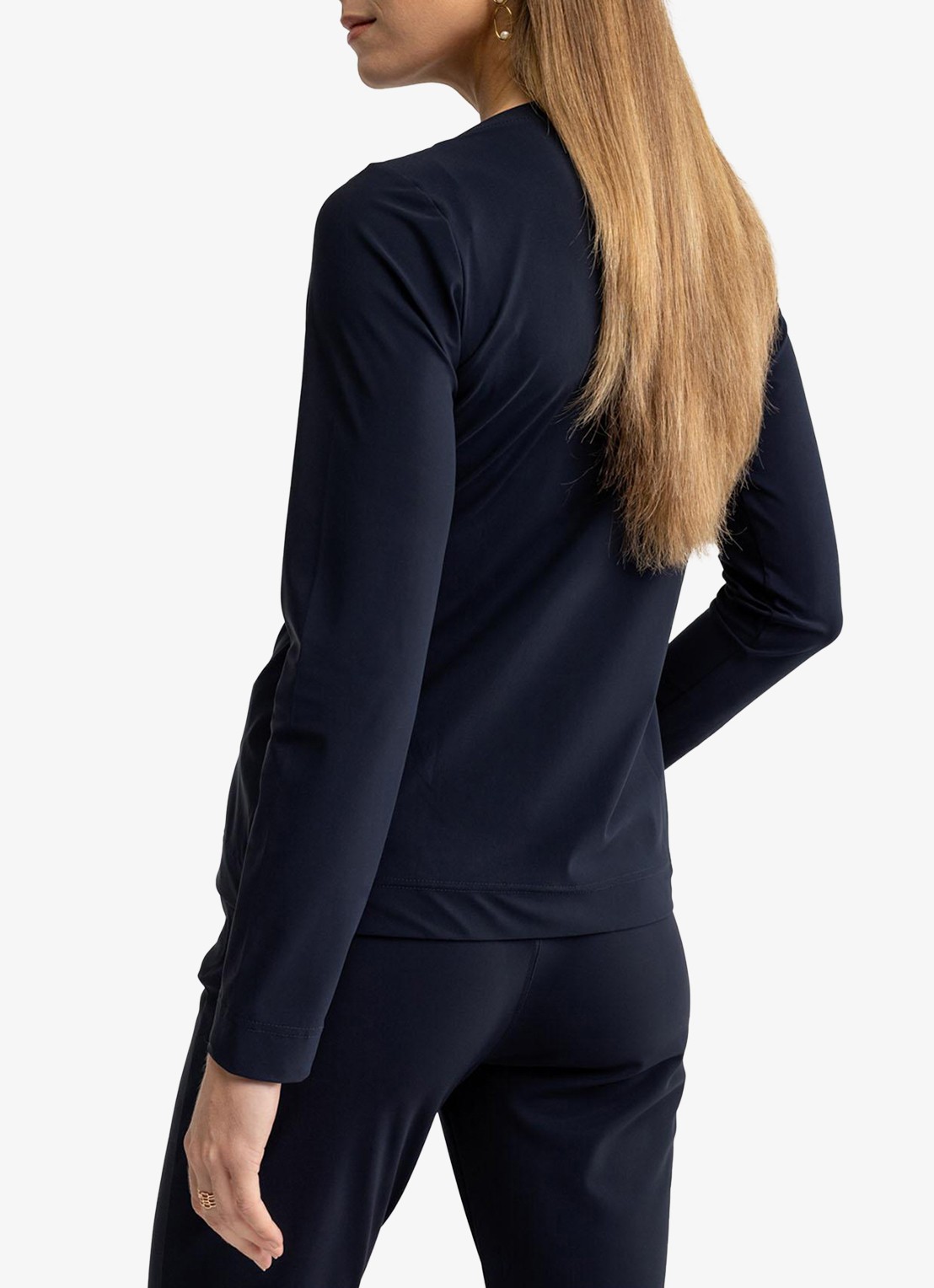 Studio Anneloes Sydney longsleeve met boothals - achterkant donkerblauw