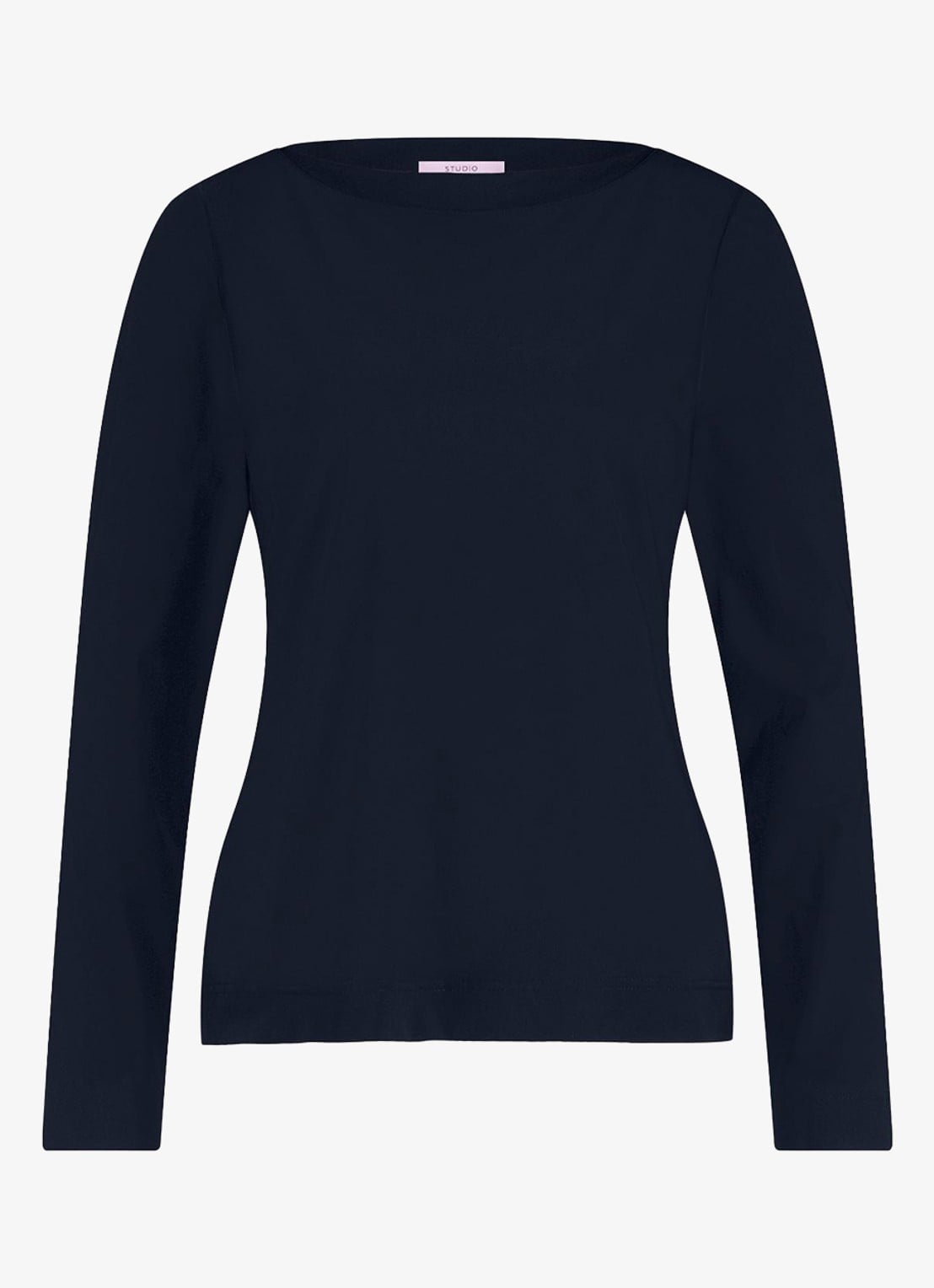 Studio Anneloes Sydney longsleeve met boothals - voorkant 2 donkerblauw