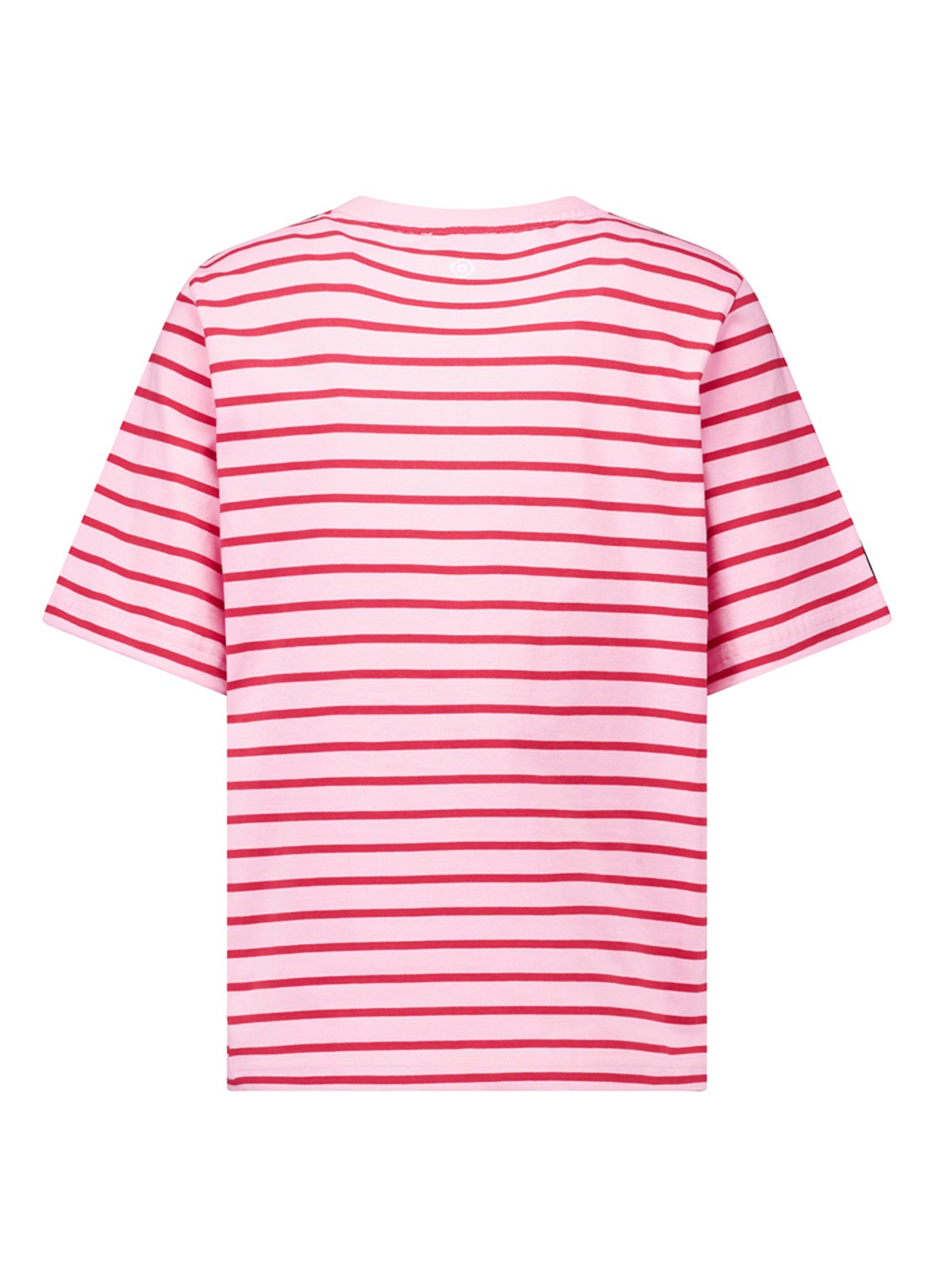 Studio Anneloes T-shirt met streepprint en ronde hals - detail 2 rood