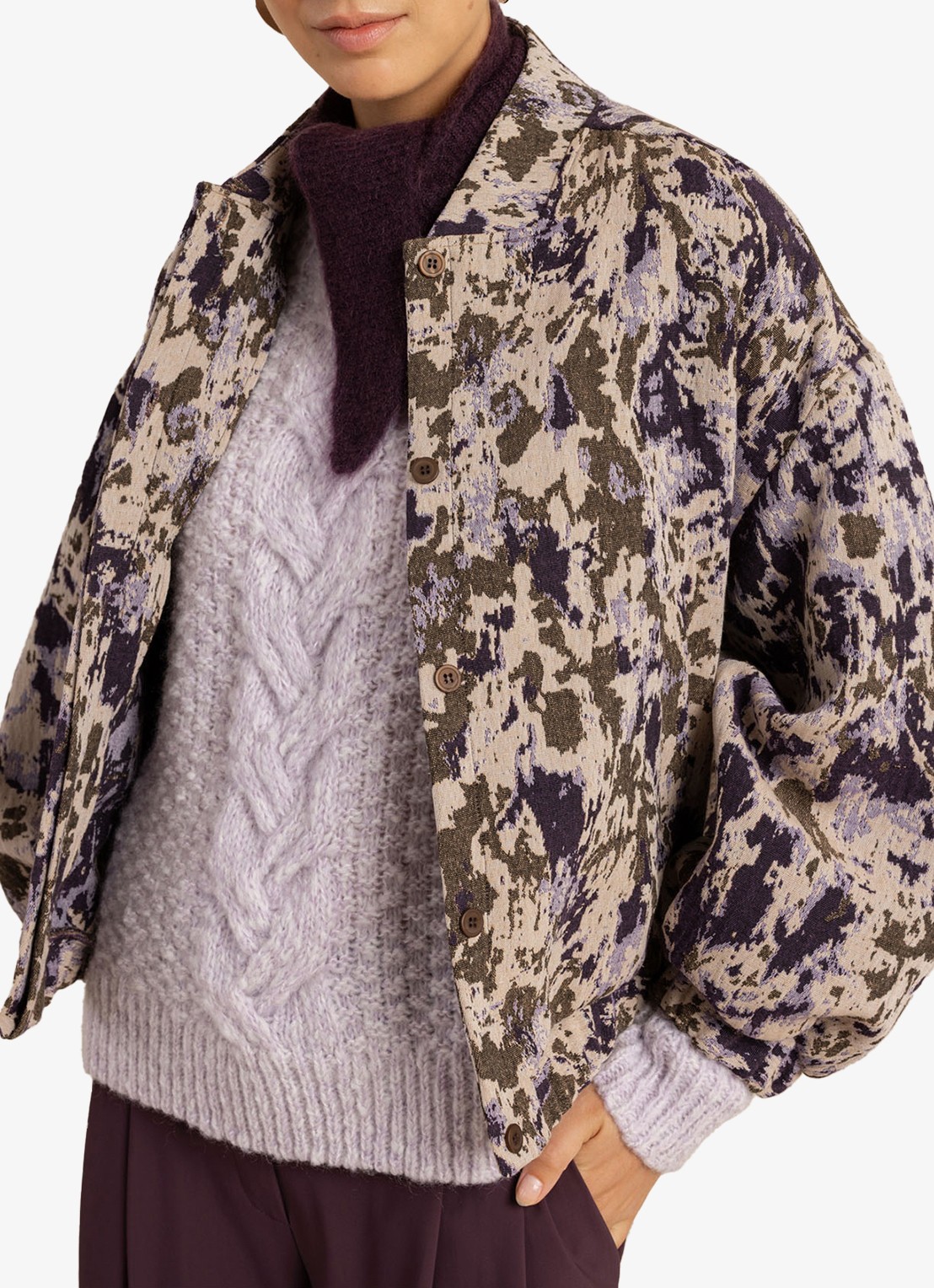 Studio Anneloes Tina bomber - detail paars