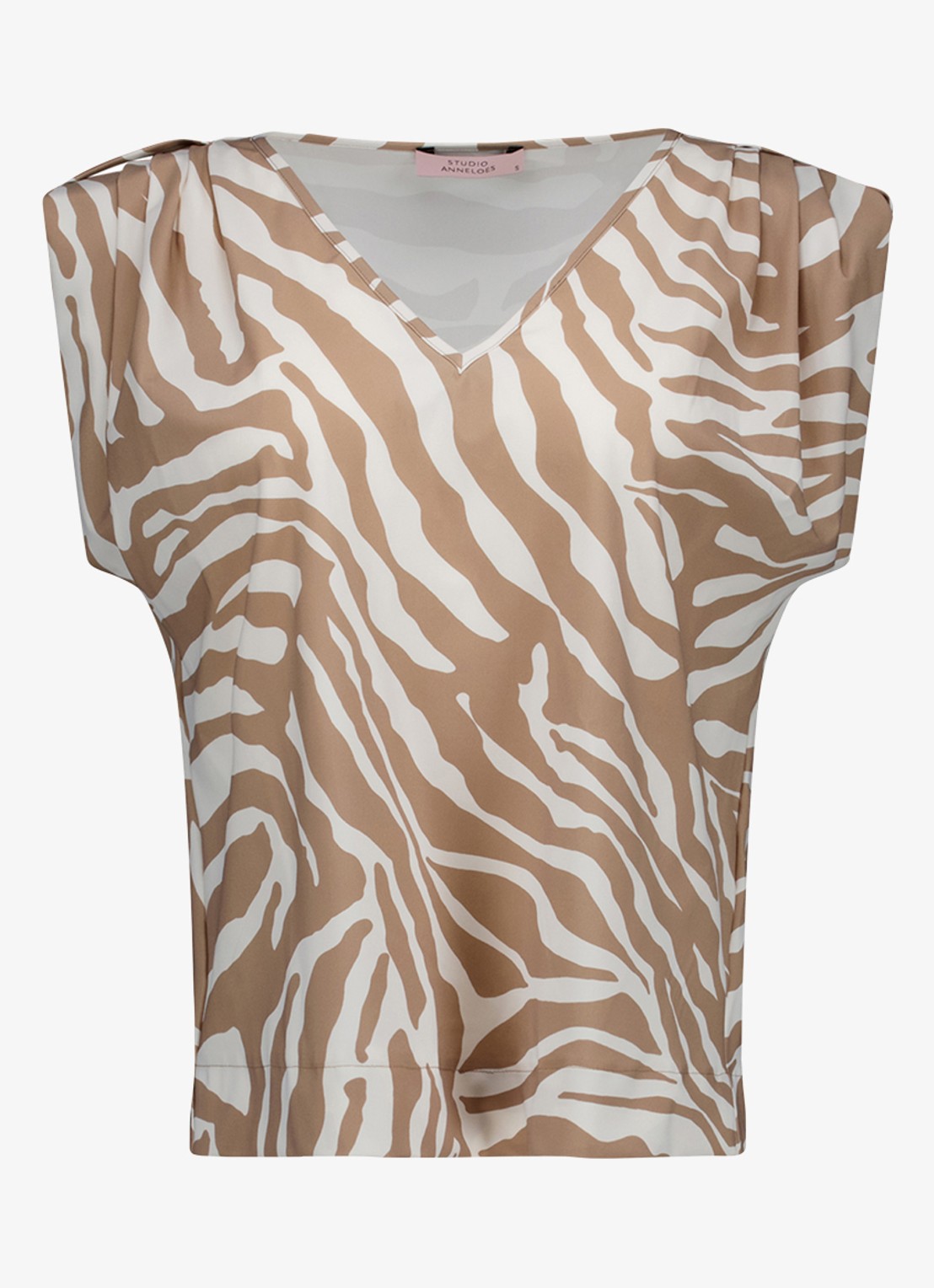 Studio Anneloes Tuniek met panterprint - voorkant 5 lichtbruin