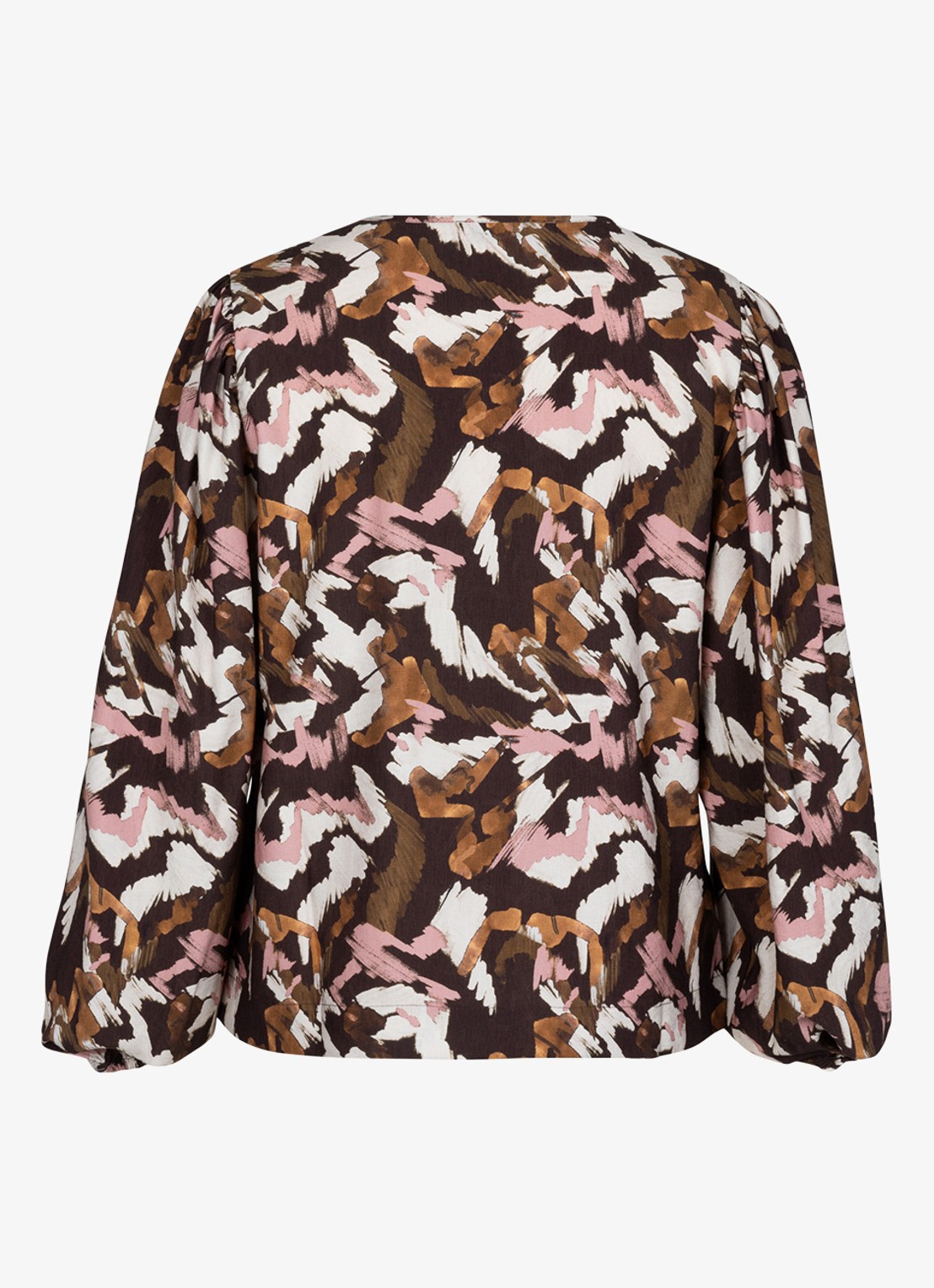 Studio Anneloes Tuniek met print en V-hals - achterkant 2 bruin
