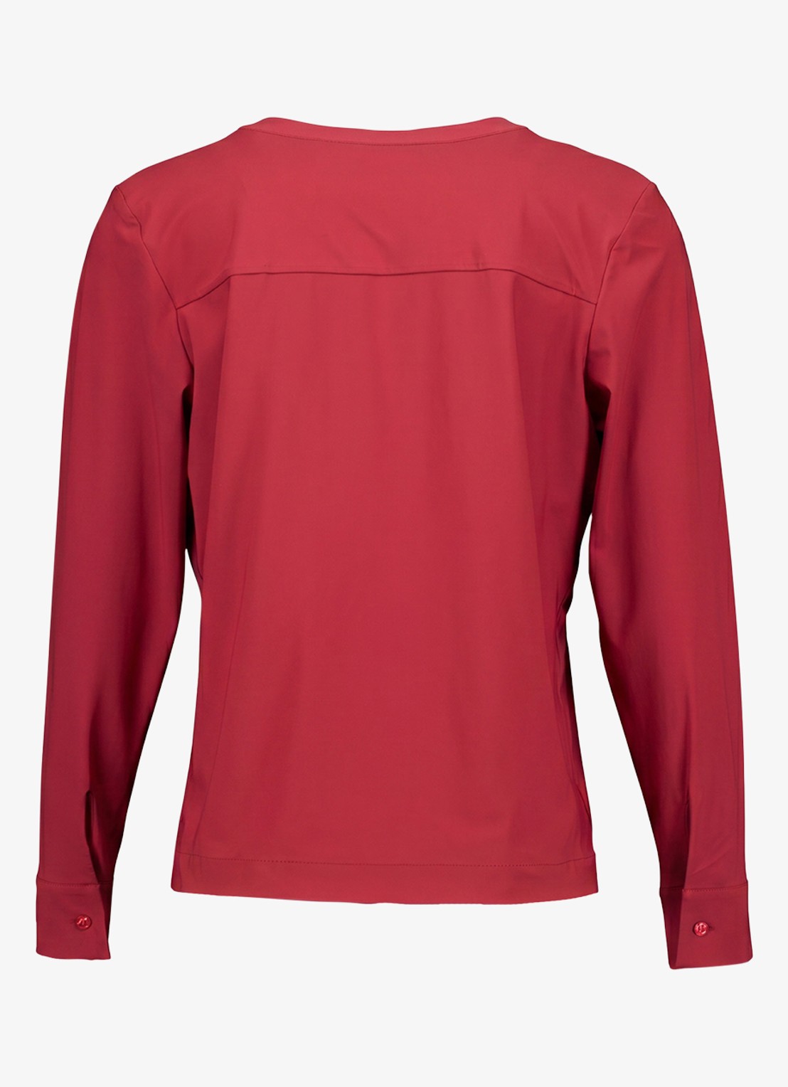 Studio Anneloes Ulla top met V-hals - achterkant koraalrood