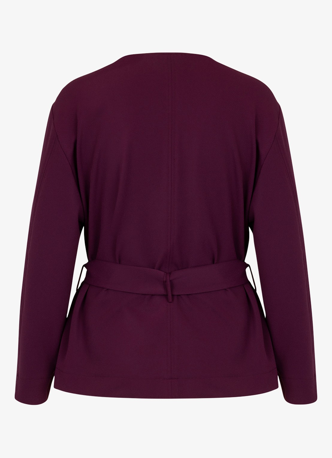 Studio Anneloes Vesper top met strikceintuur - achterkant paars