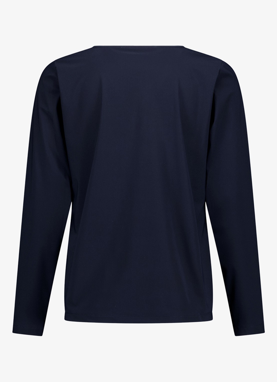 Studio Anneloes Vicky long sleeve shirt met plooien - achterkant 3 donkerblauw