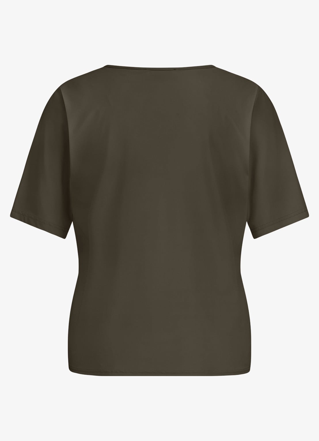 Studio Anneloes Vicky T-shirt met V-hals - achterkant donkergroen