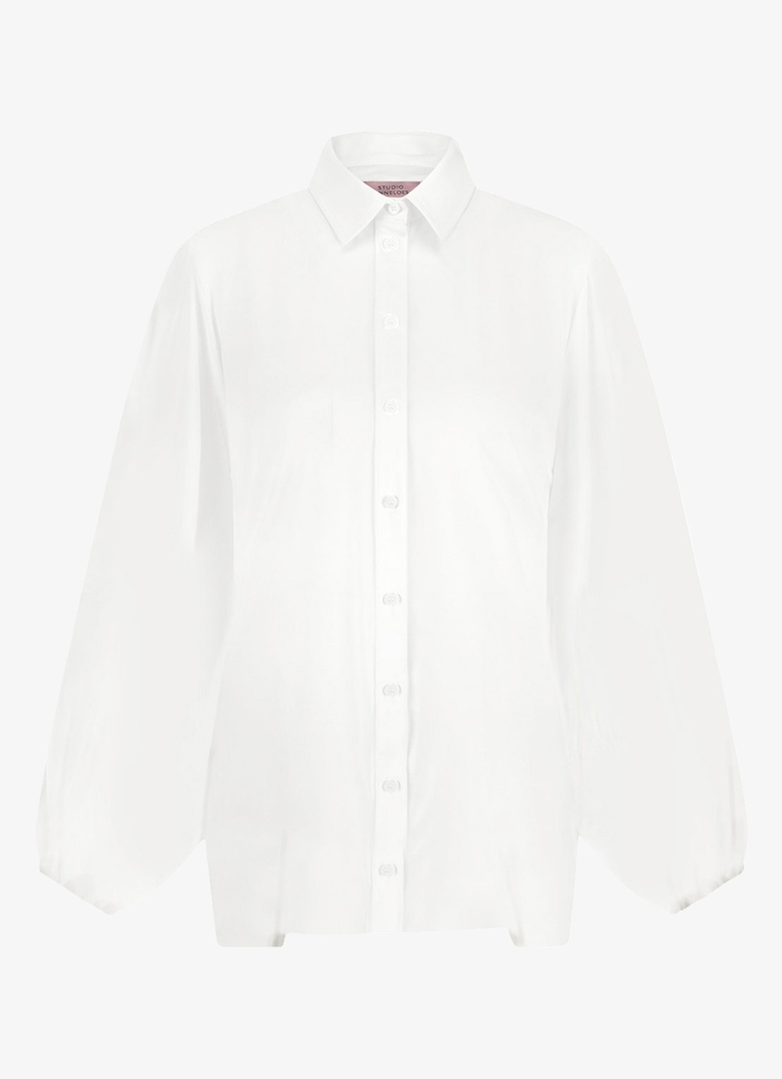 Studio Anneloes Yuki blouse met ballonmouw - voorkant gebroken wit