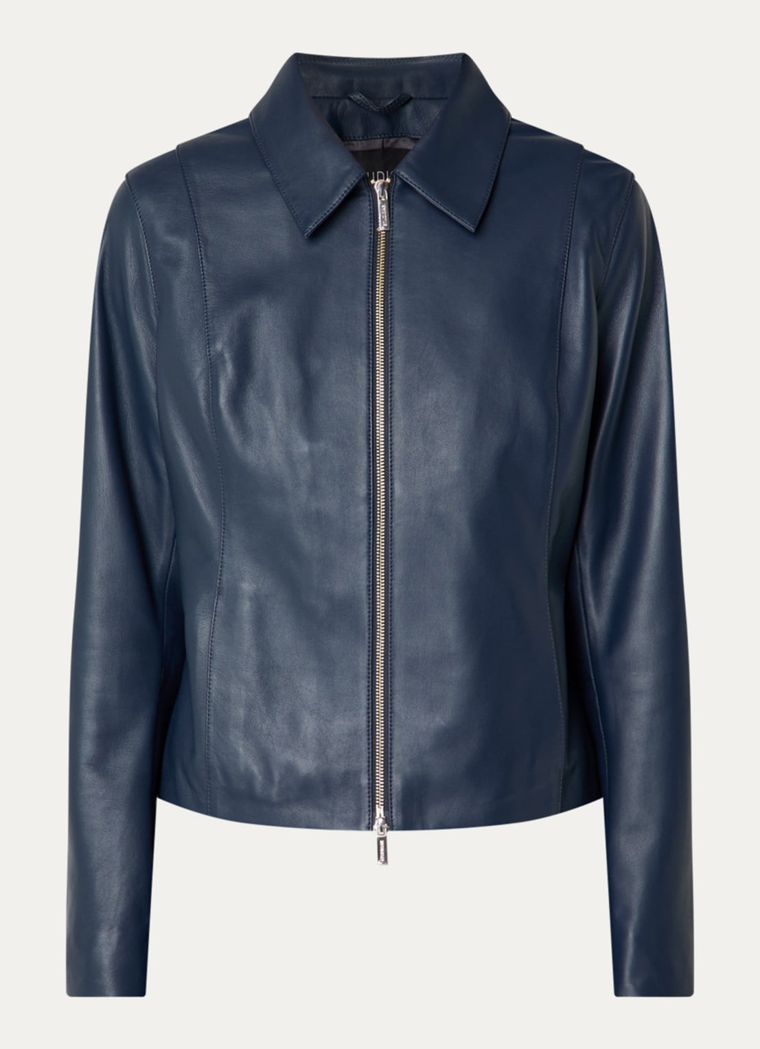 STUDIO AR Cassie jack van schapenleer - voorkant donkerblauw