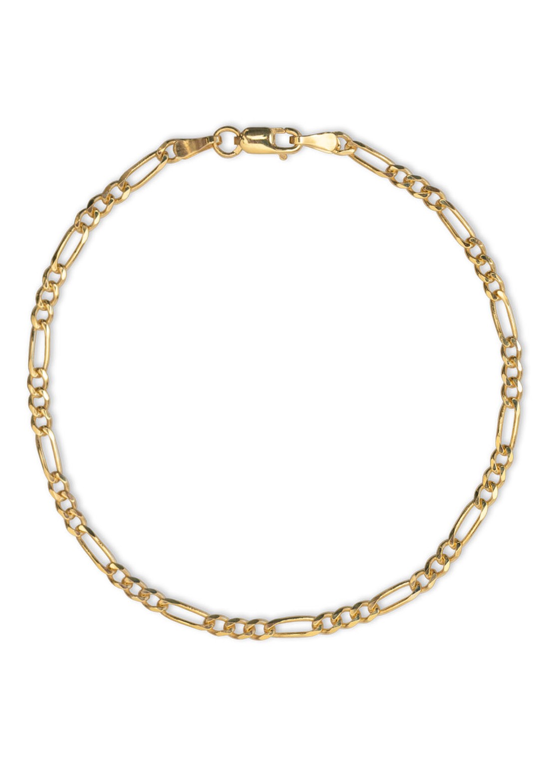 Studio Kroewe Figaro armband van 14 karaat geelgoud - voorkant geelgoud