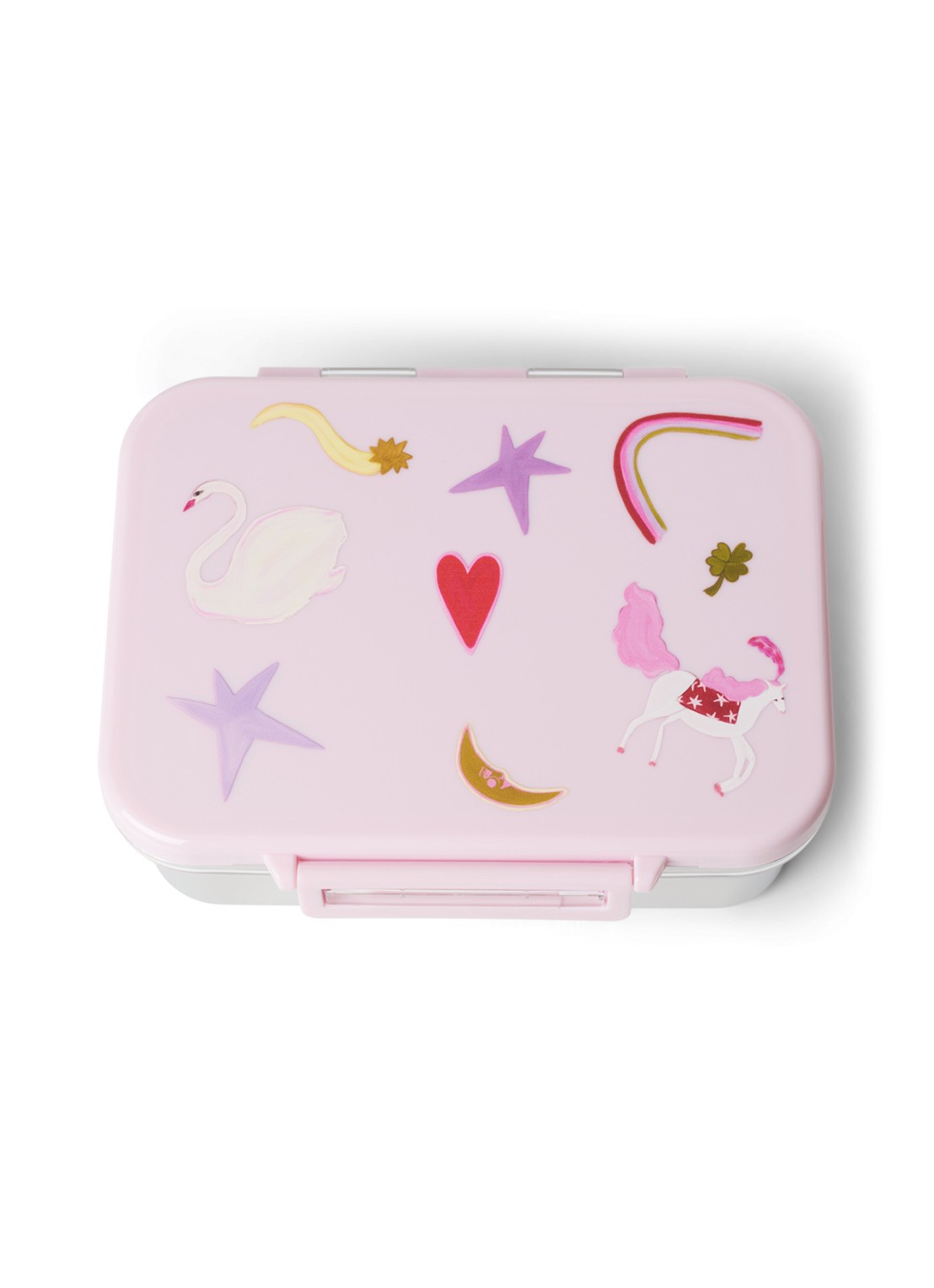 Studio Noos Broodtrommel met print 94 cl - detail 3 blauw