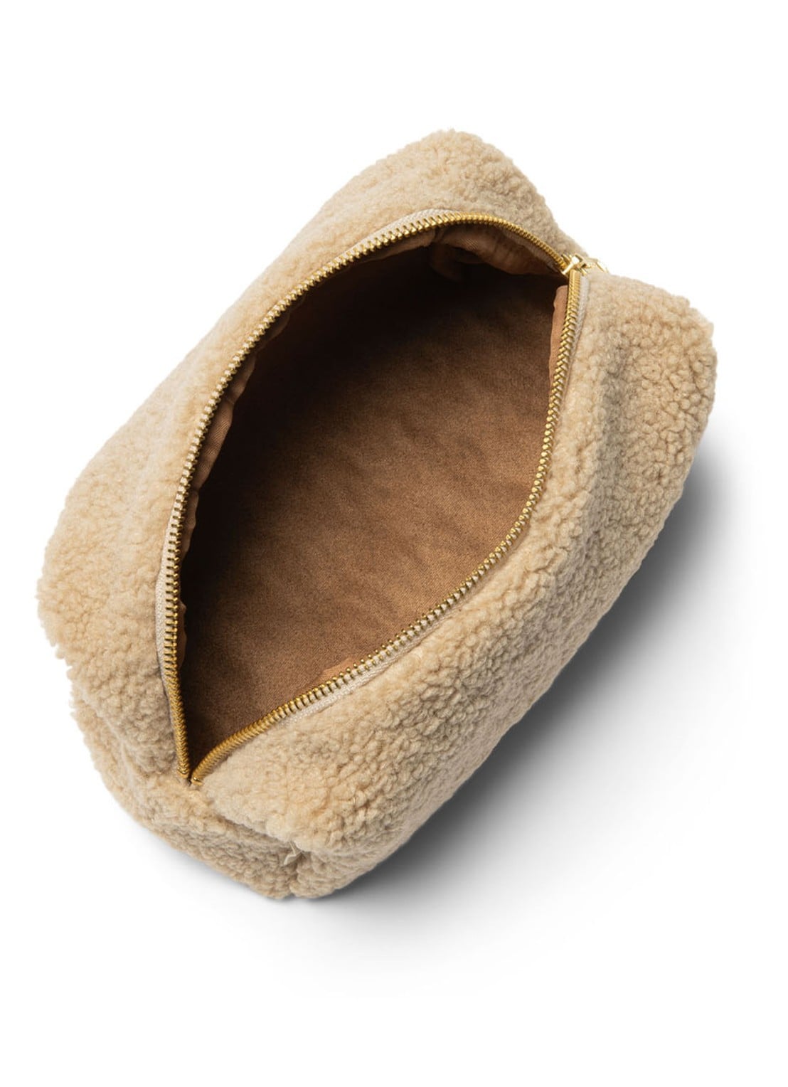 Studio Noos Chunky etui van teddy - detail beige