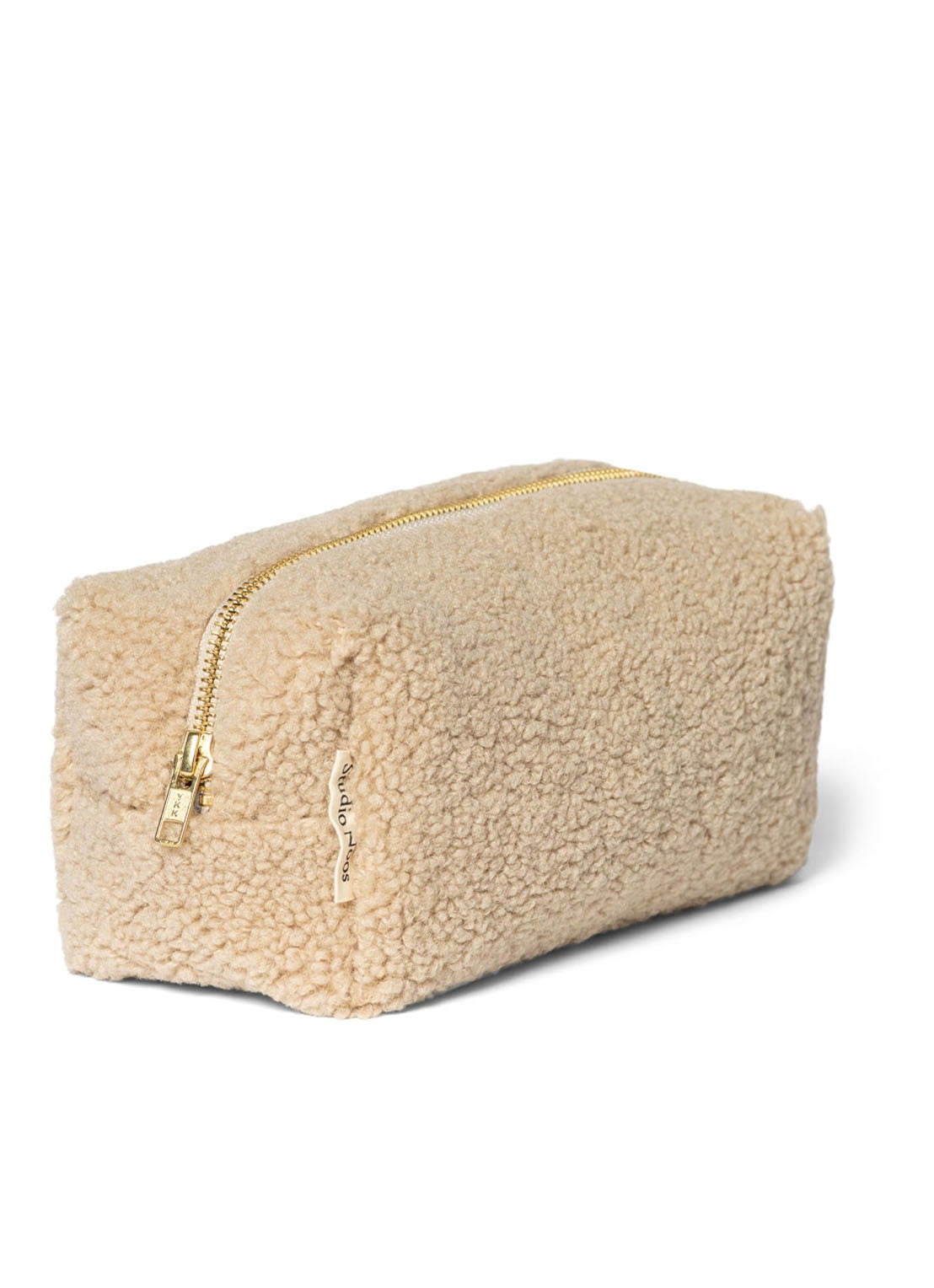 Studio Noos Chunky etui van teddy - voorkant 3 beige