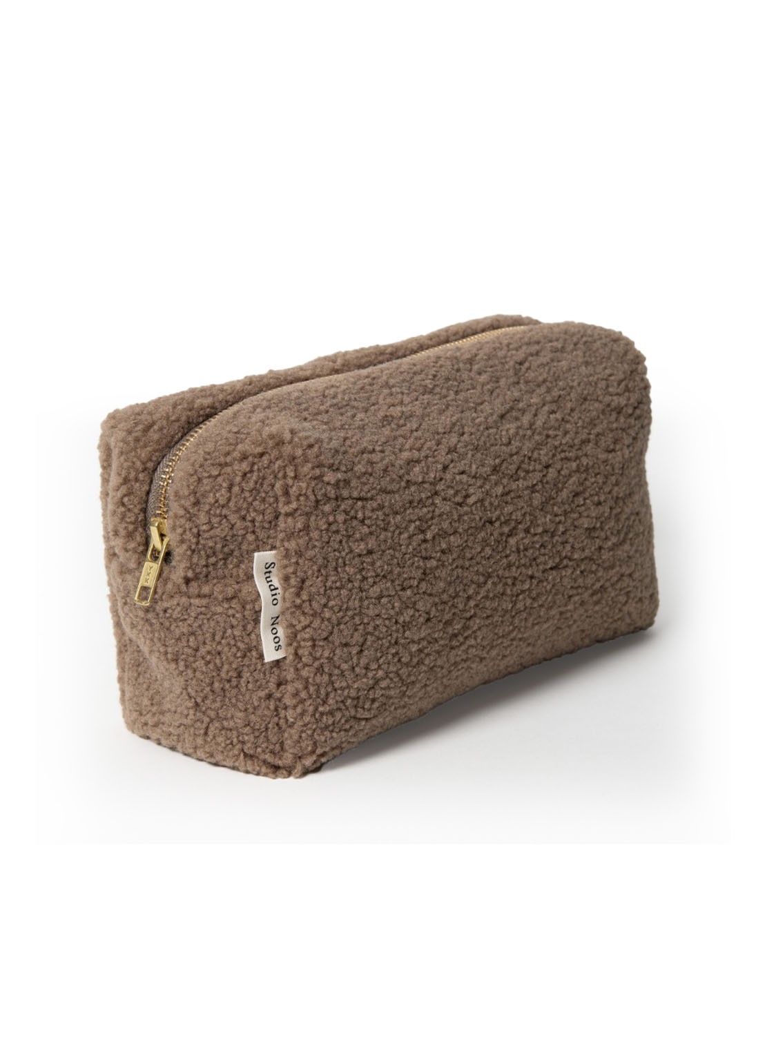 Studio Noos Chunky etui van teddy - voorkant 3 bruin