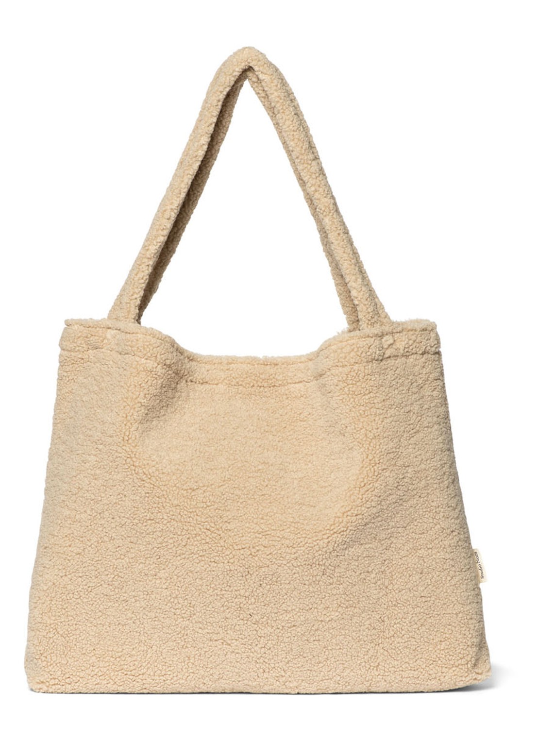 Studio Noos Chunky Mom-Bag van teddy - voorkant 4 zand