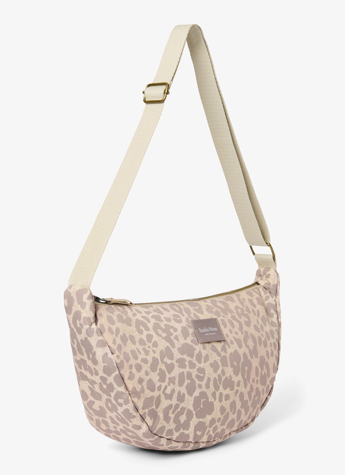 Studio Noos Crossbodytas met print - detail 3 beige