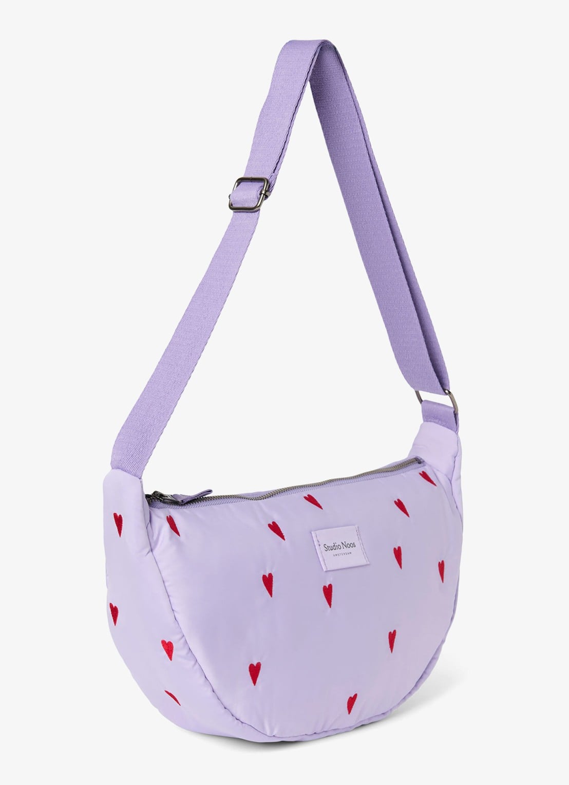 Studio Noos Crossbodytas met print - detail 3 paars