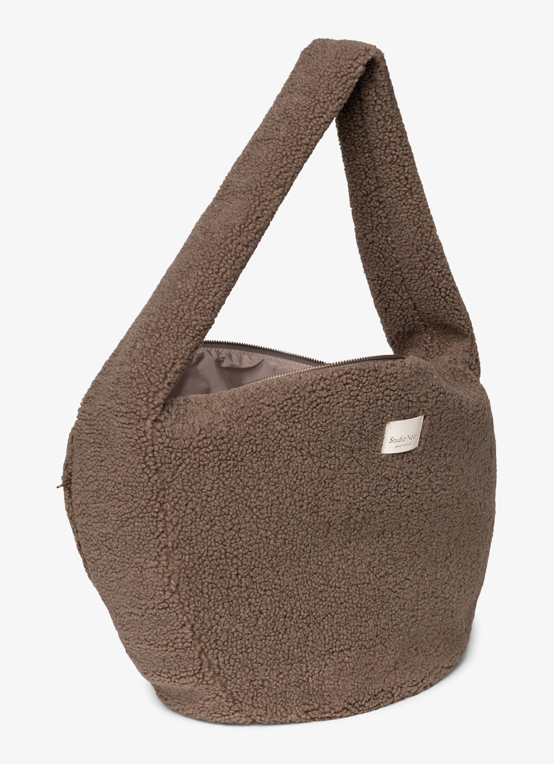 Studio Noos Crossbodytas van teddy - detail 2 bruin