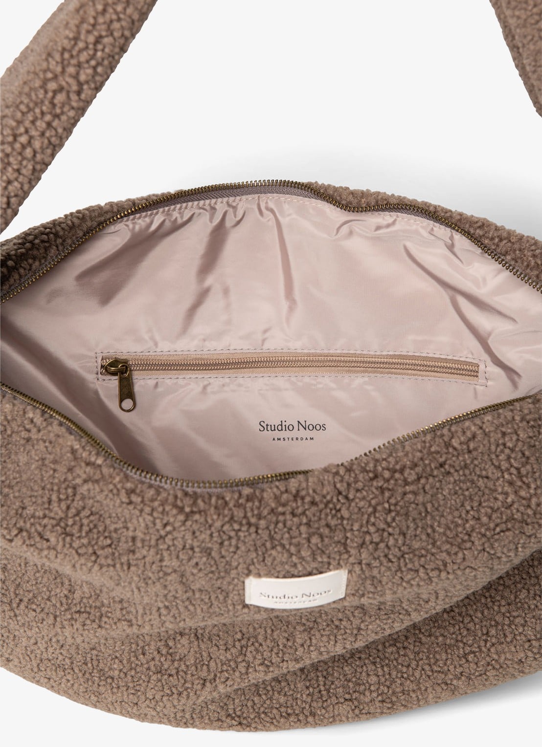 Studio Noos Crossbodytas van teddy - detail 5 bruin