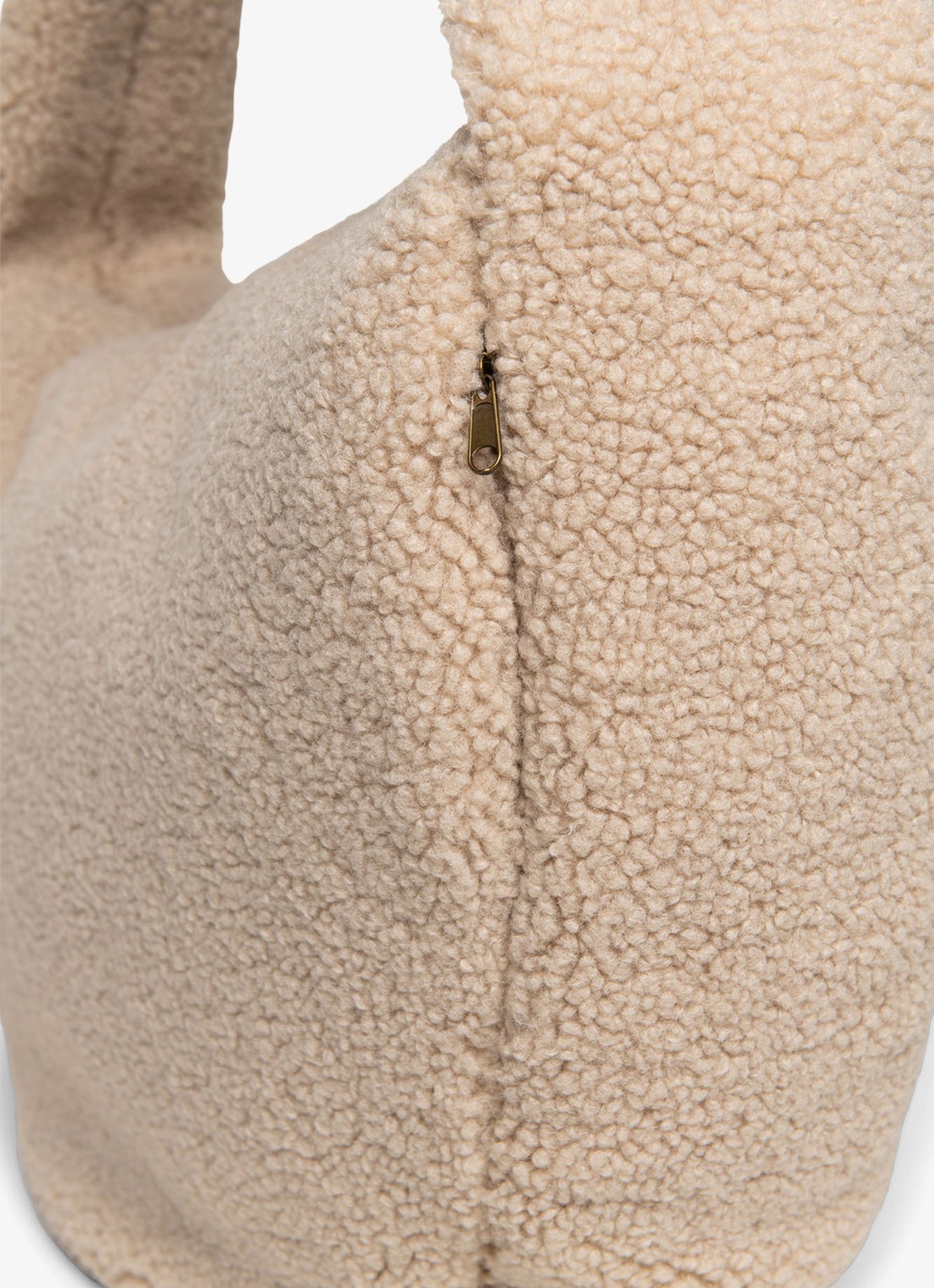 Studio Noos Crossbodytas van teddy - achterkant 5 beige