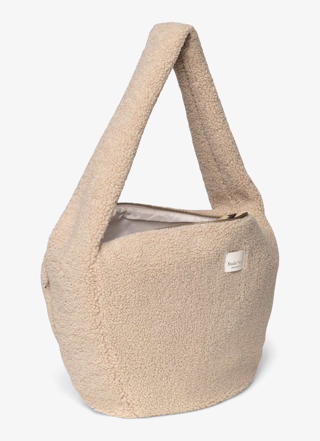 Studio Noos Crossbodytas van teddy - detail beige