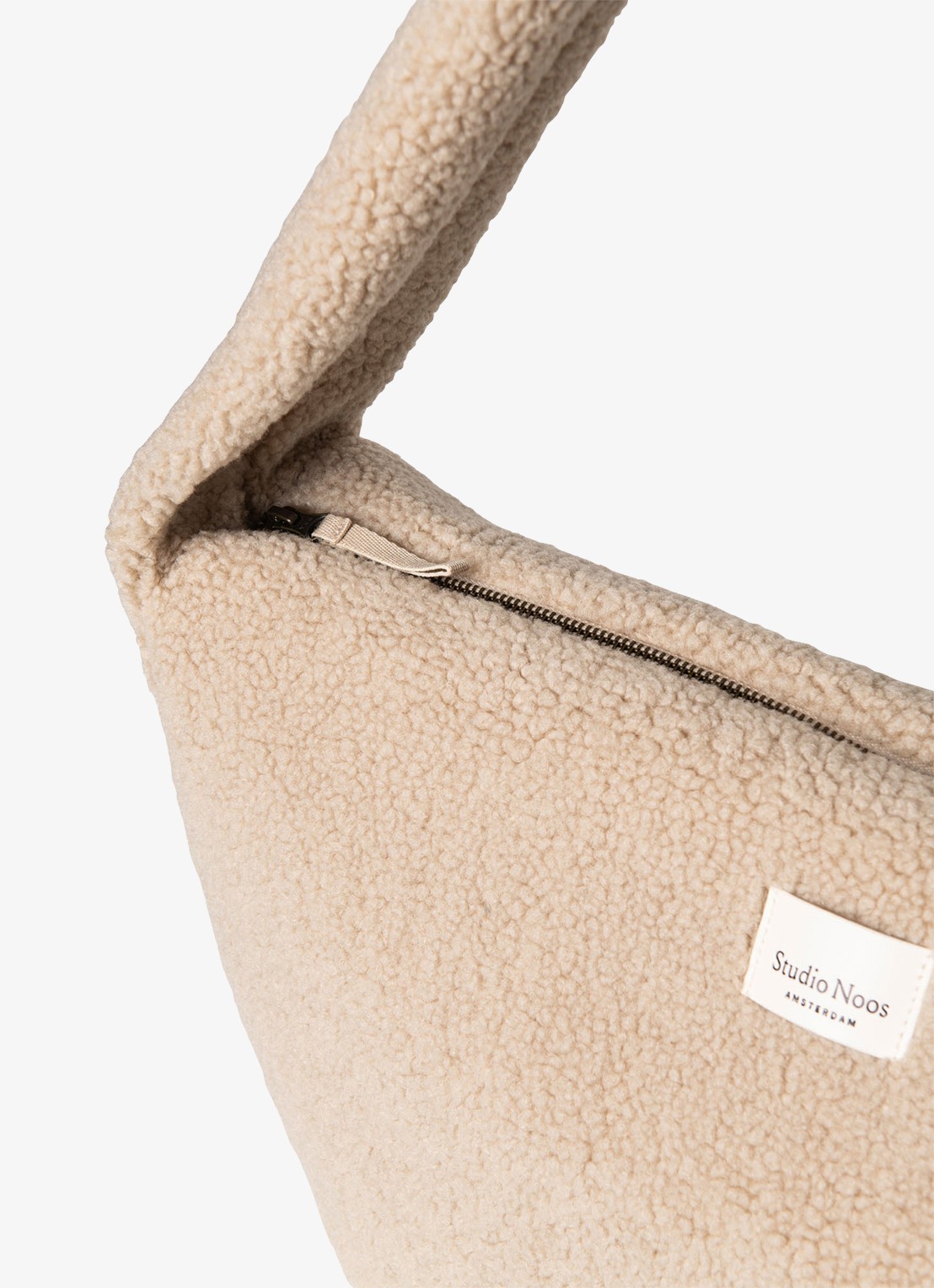 Studio Noos Crossbodytas van teddy - detail 3 beige