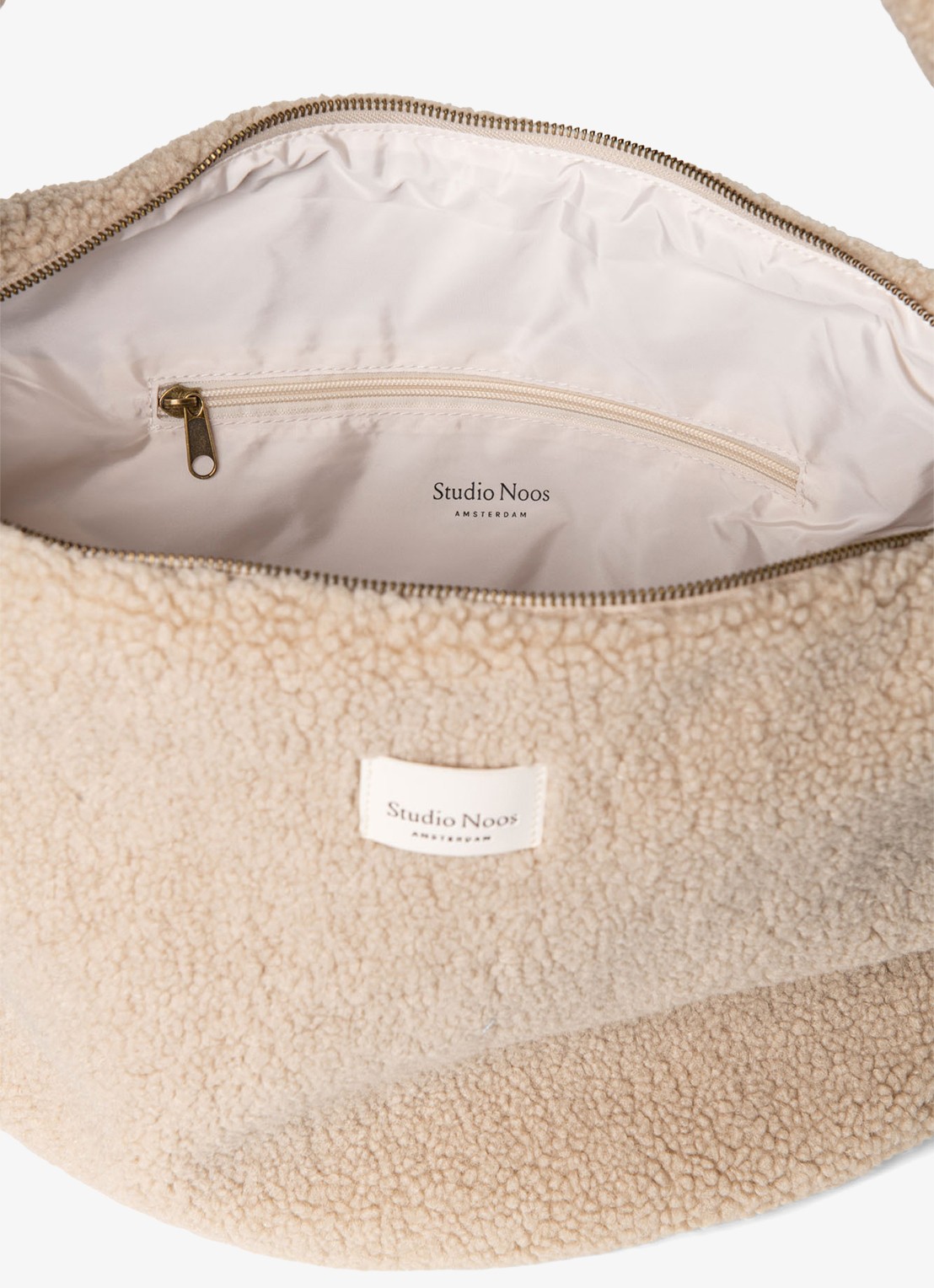 Studio Noos Crossbodytas van teddy - detail 4 beige