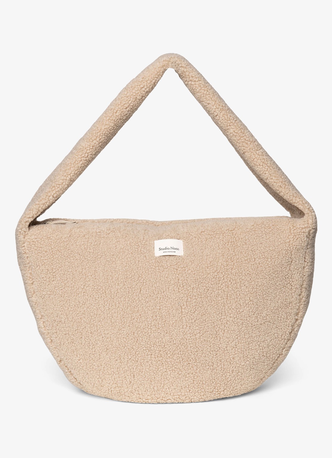 Studio Noos Crossbodytas van teddy - voorkant 6 beige