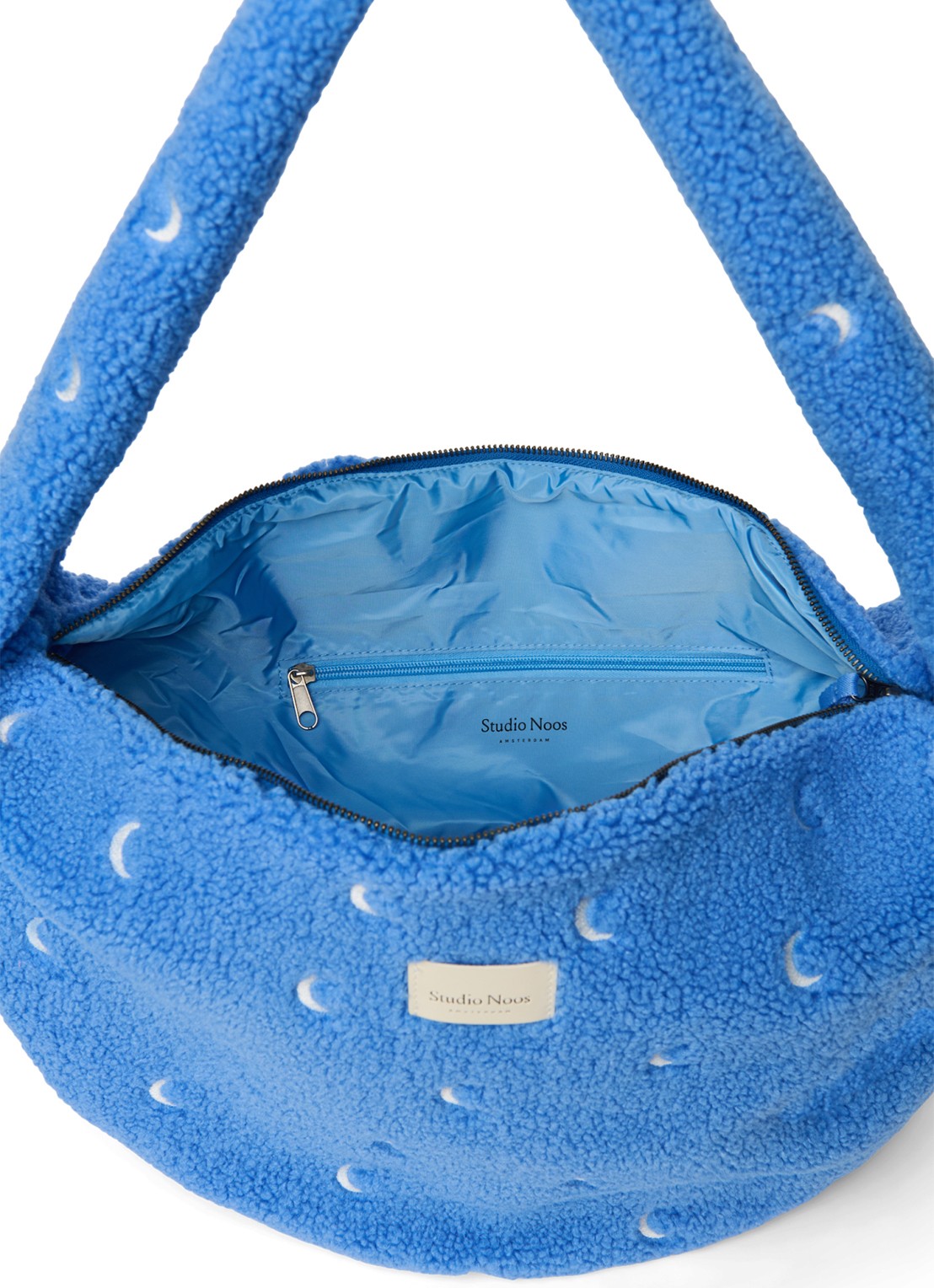 Studio Noos Crossbodytas van teddy - achterkant 5 roze