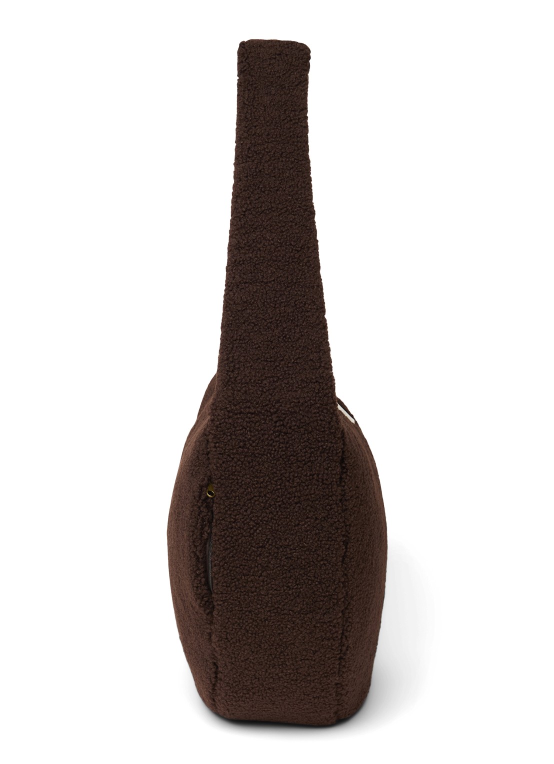 Studio Noos Crossbodytas van teddy - detail chocoladebruin