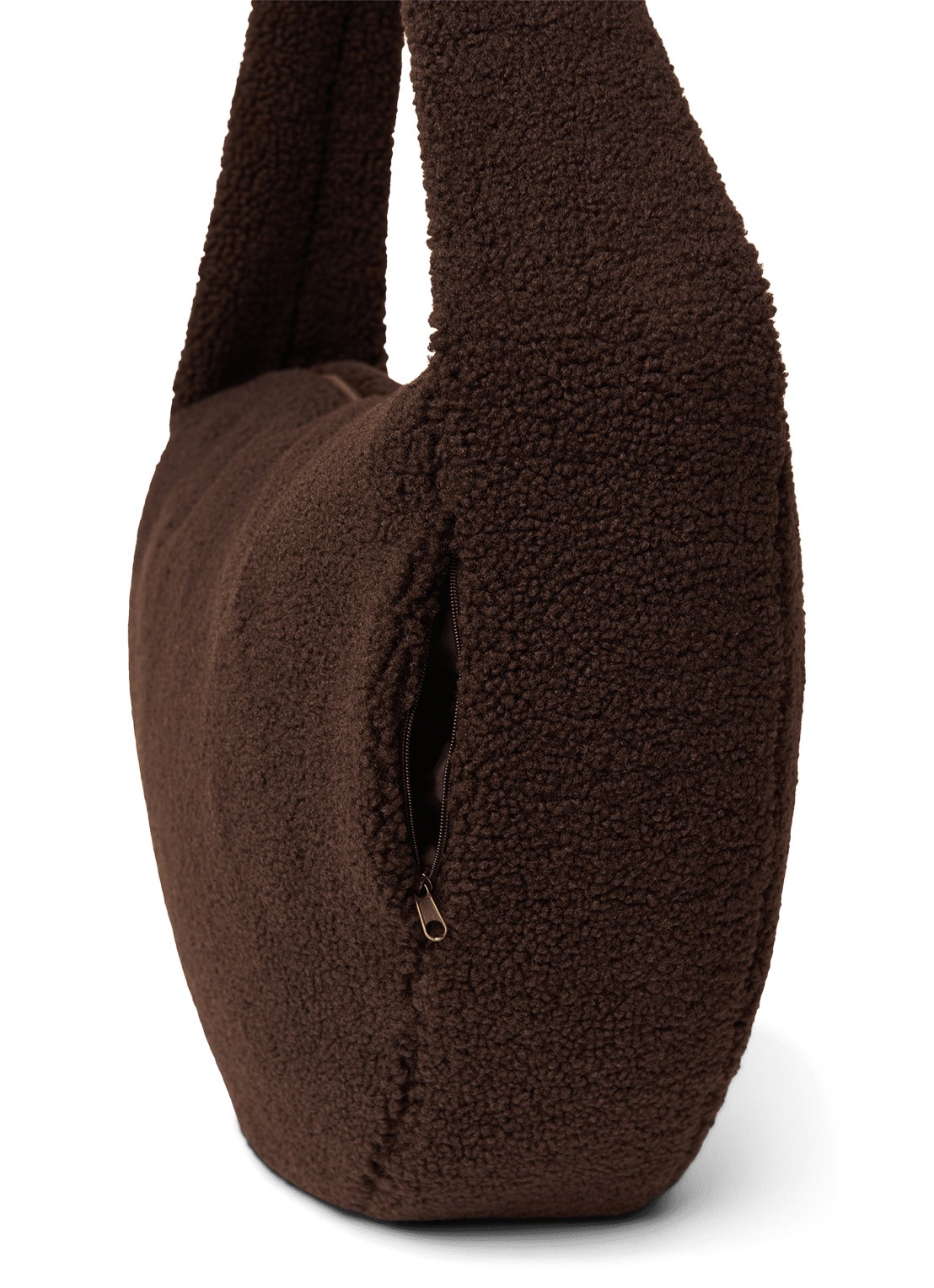 Studio Noos Crossbodytas van teddy - detail 3 chocoladebruin
