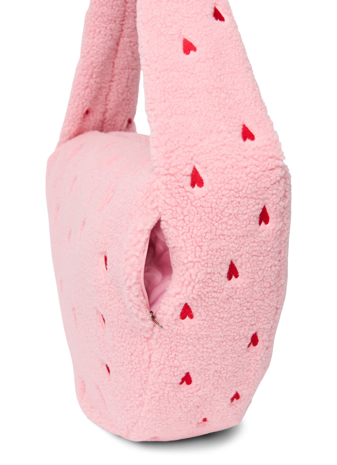 Studio Noos Crossbodytas van teddy - detail lichtblauw