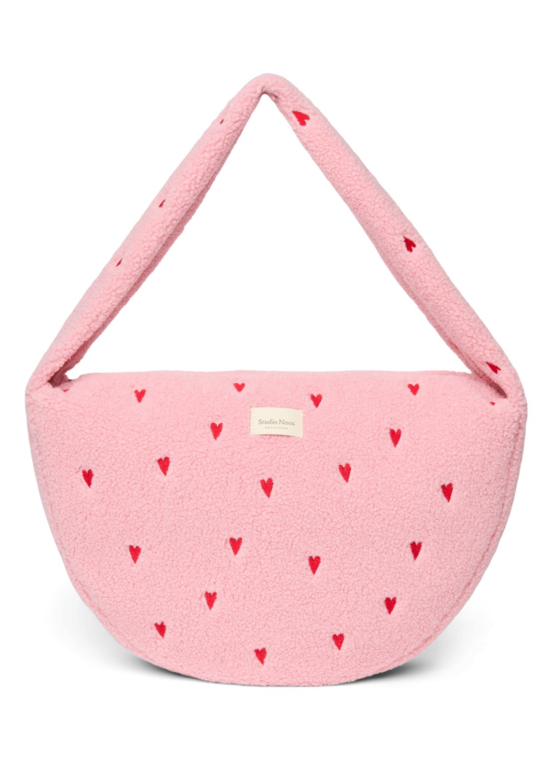 Studio Noos Crossbodytas van teddy - voorkant 7 lichtblauw