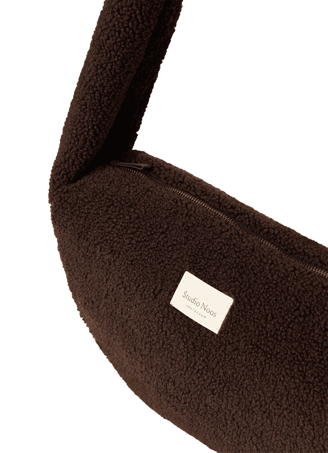 Studio Noos Crossbodytas van teddy - detail 4 chocoladebruin