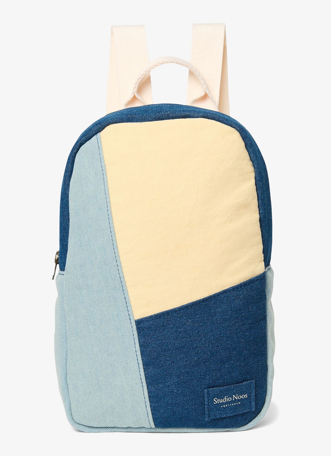 Studio Noos Denim Patchwork Mini rugzak - voorkant jeans