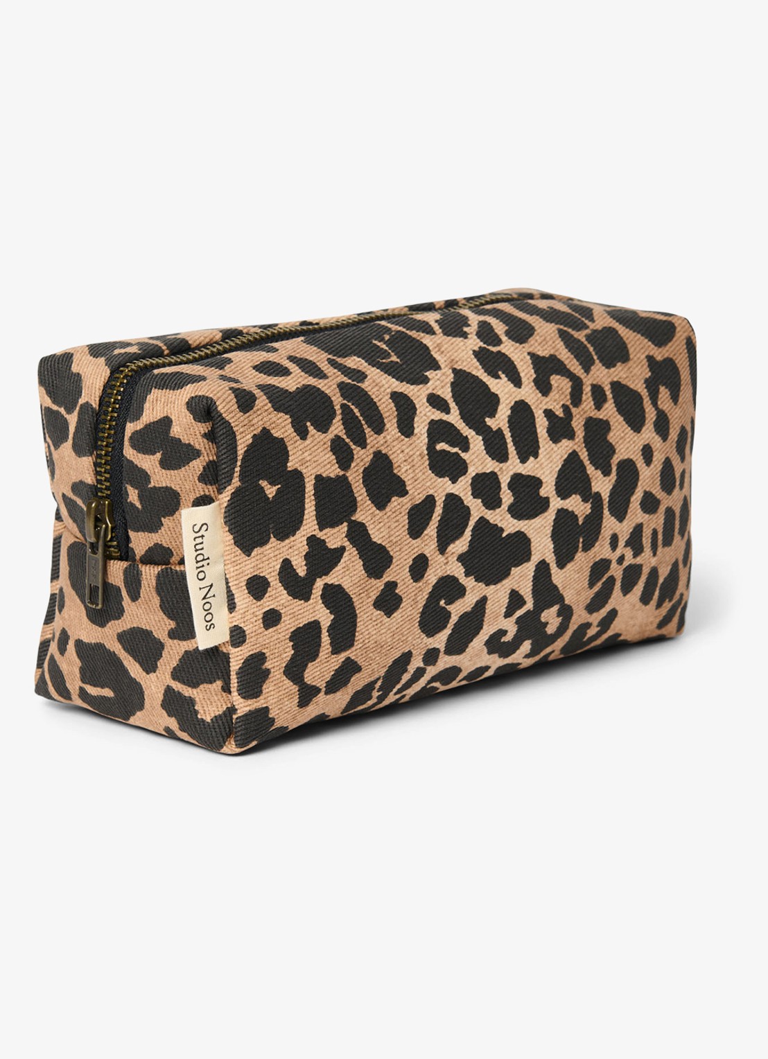 Studio Noos Etui met dierenprint - voorkant 2 bruin