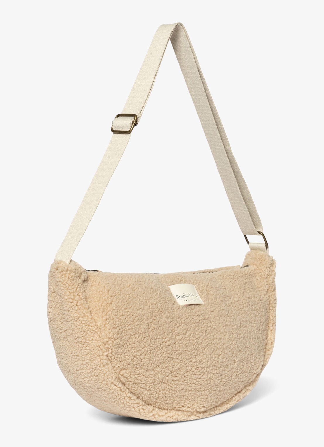Studio Noos Heuptas van teddy met logo - detail beige