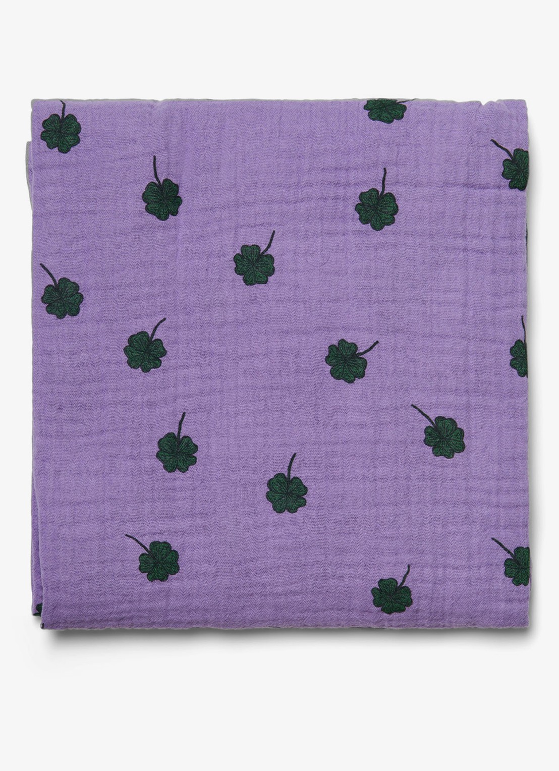 Studio Noos Hydrofiele doek met print - achterkant 2 paars