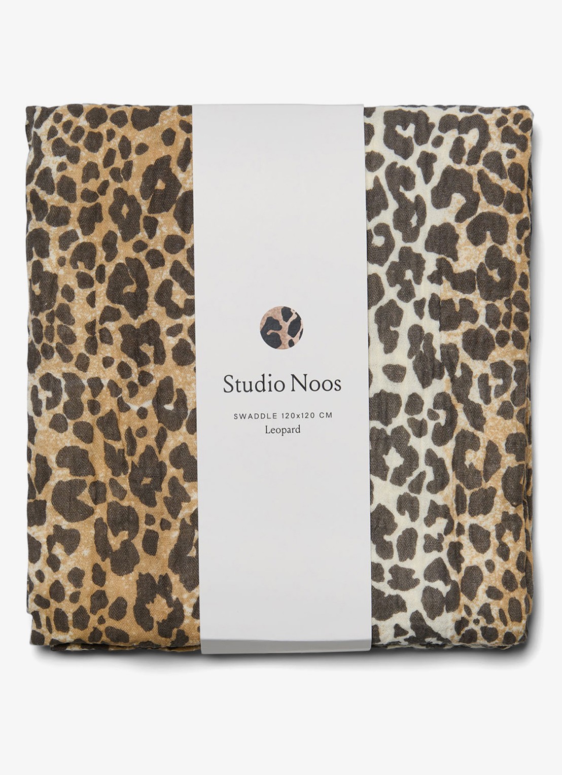 Studio Noos Hydrofiele doek met print - voorkant 2 bruin