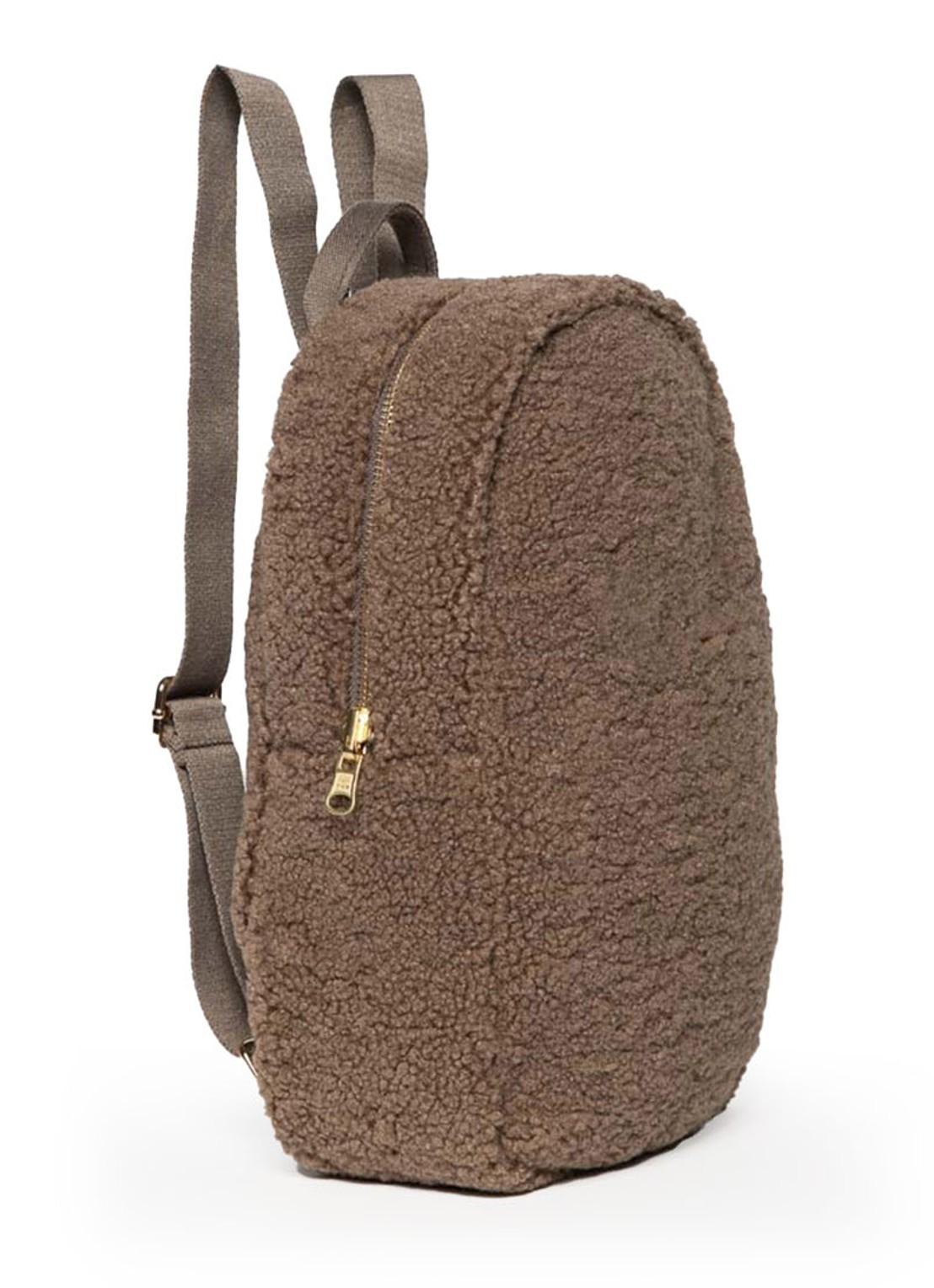Studio Noos Mini Chunky rugzak van teddy - detail 4 bruin