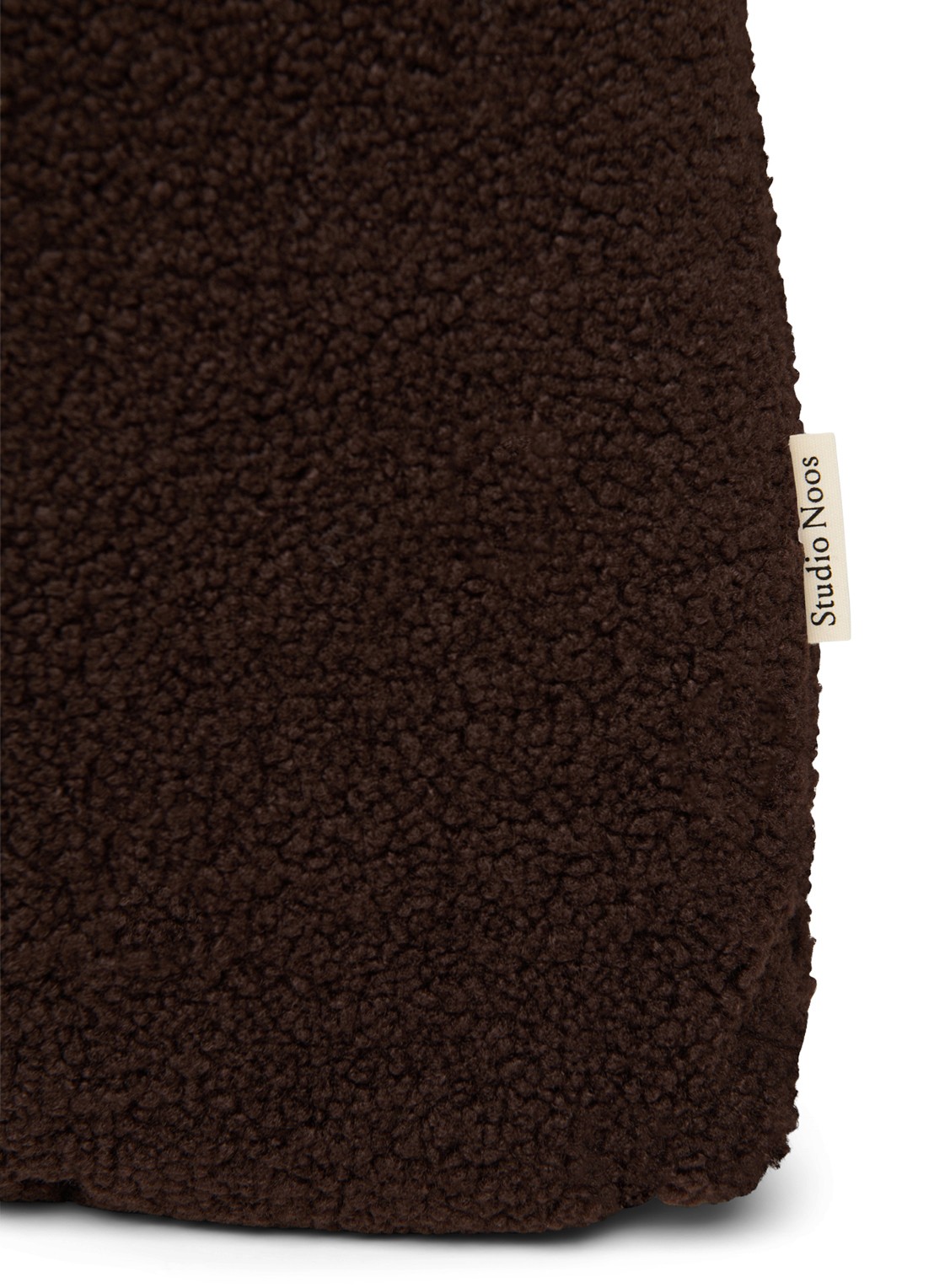 Studio Noos Mom Bag shopper van teddy - detail 2 chocoladebruin