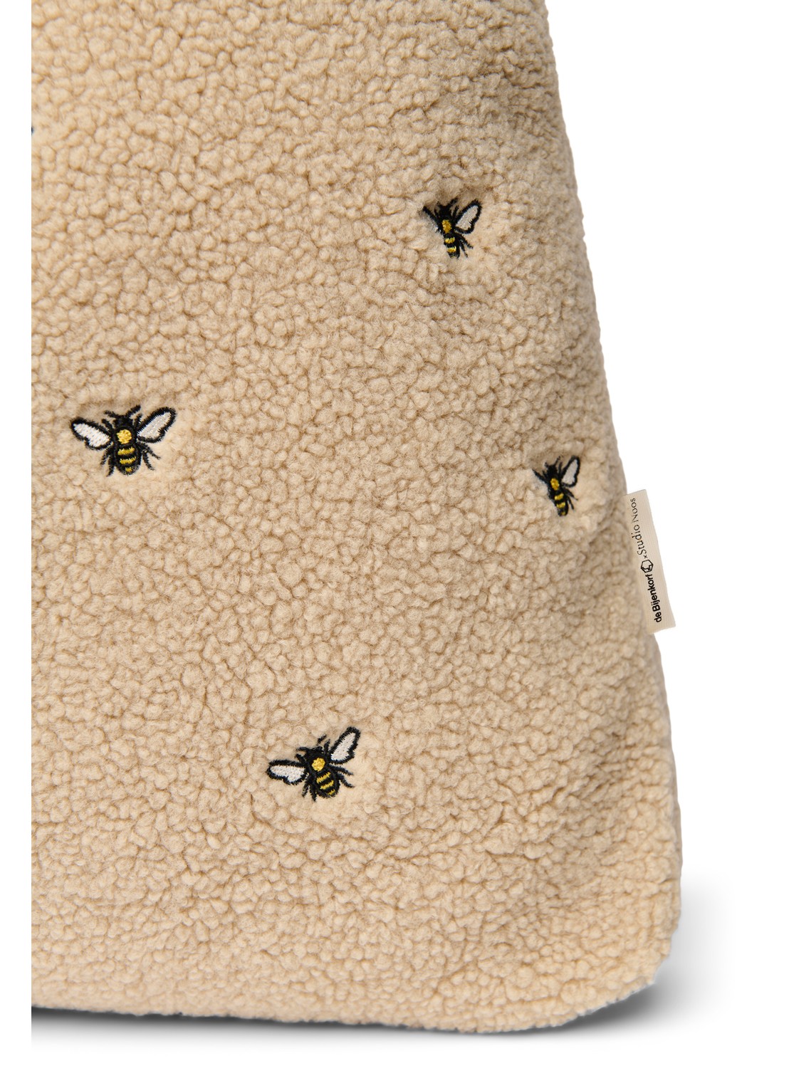 Studio Noos Mom Bag shopper van teddy - detail 2 beige