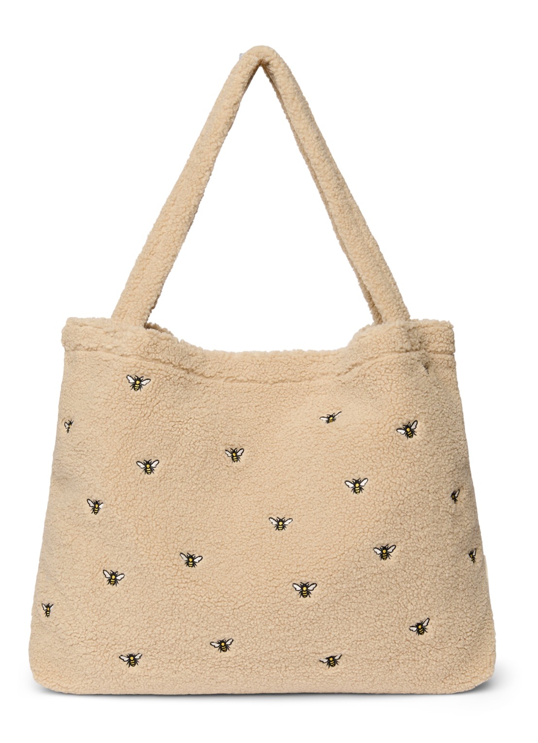 Studio Noos Mom Bag shopper van teddy - voorkant 3 beige