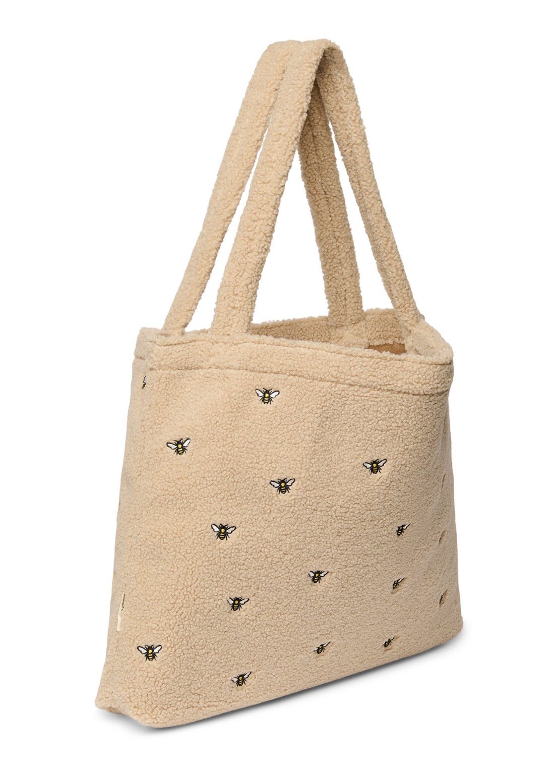 Studio Noos Mom Bag shopper van teddy - voorkant 4 beige
