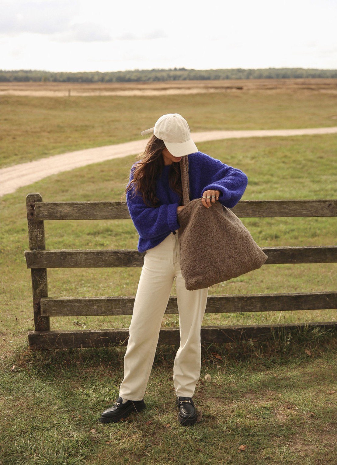 Studio Noos Mom Bag van teddy - voorkant 2 bruin