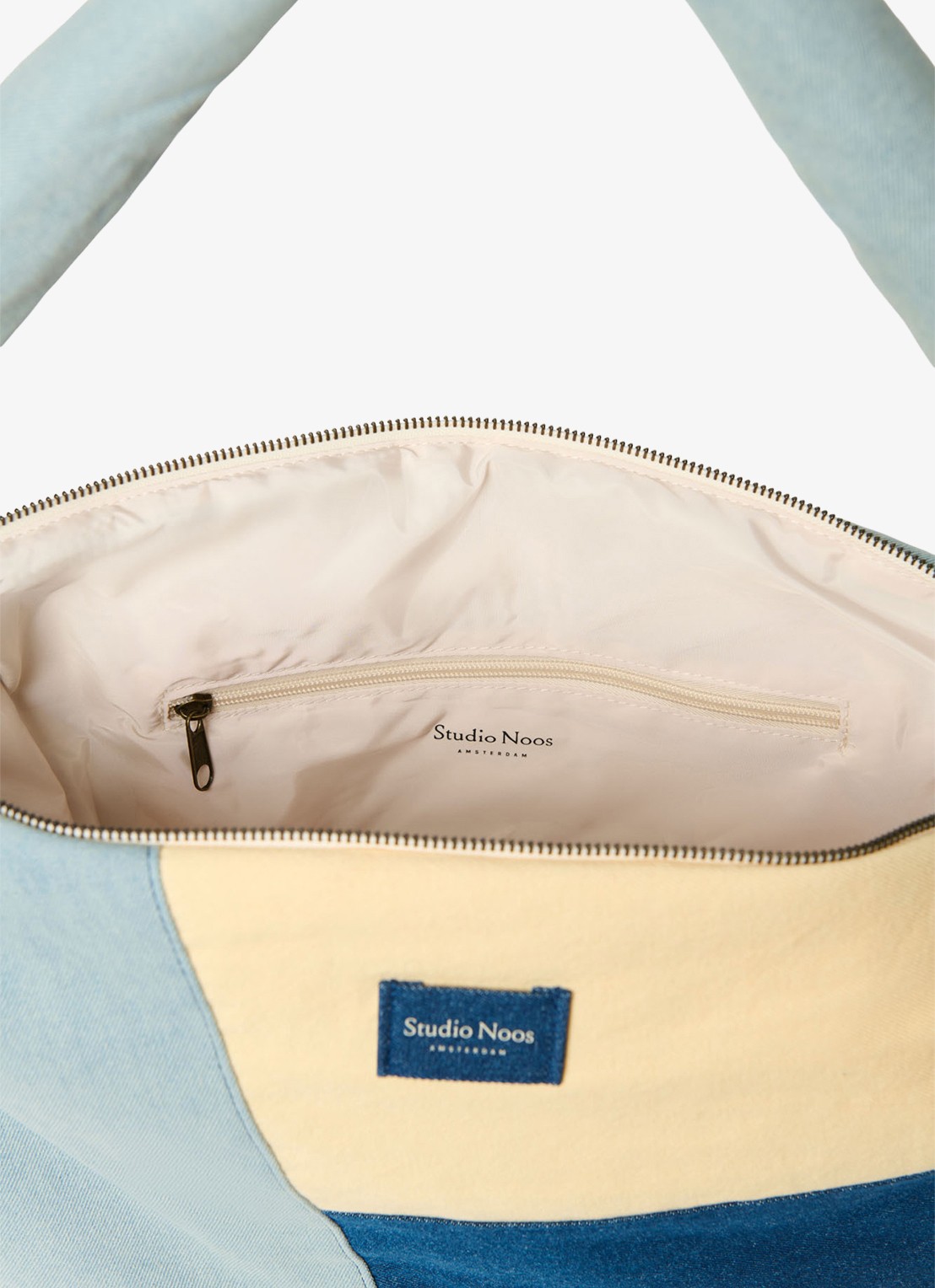 Studio Noos Patchwork crossbodytas met logo - detail 5 jeans