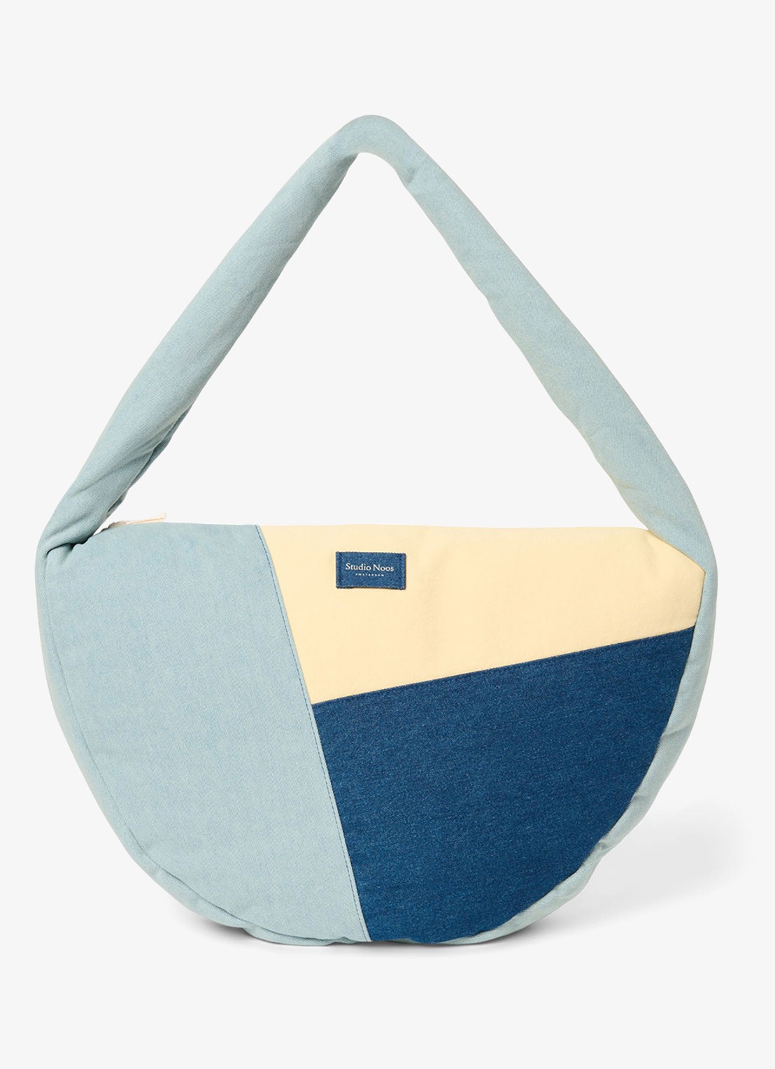 Studio Noos Patchwork crossbodytas met logo - voorkant 6 jeans