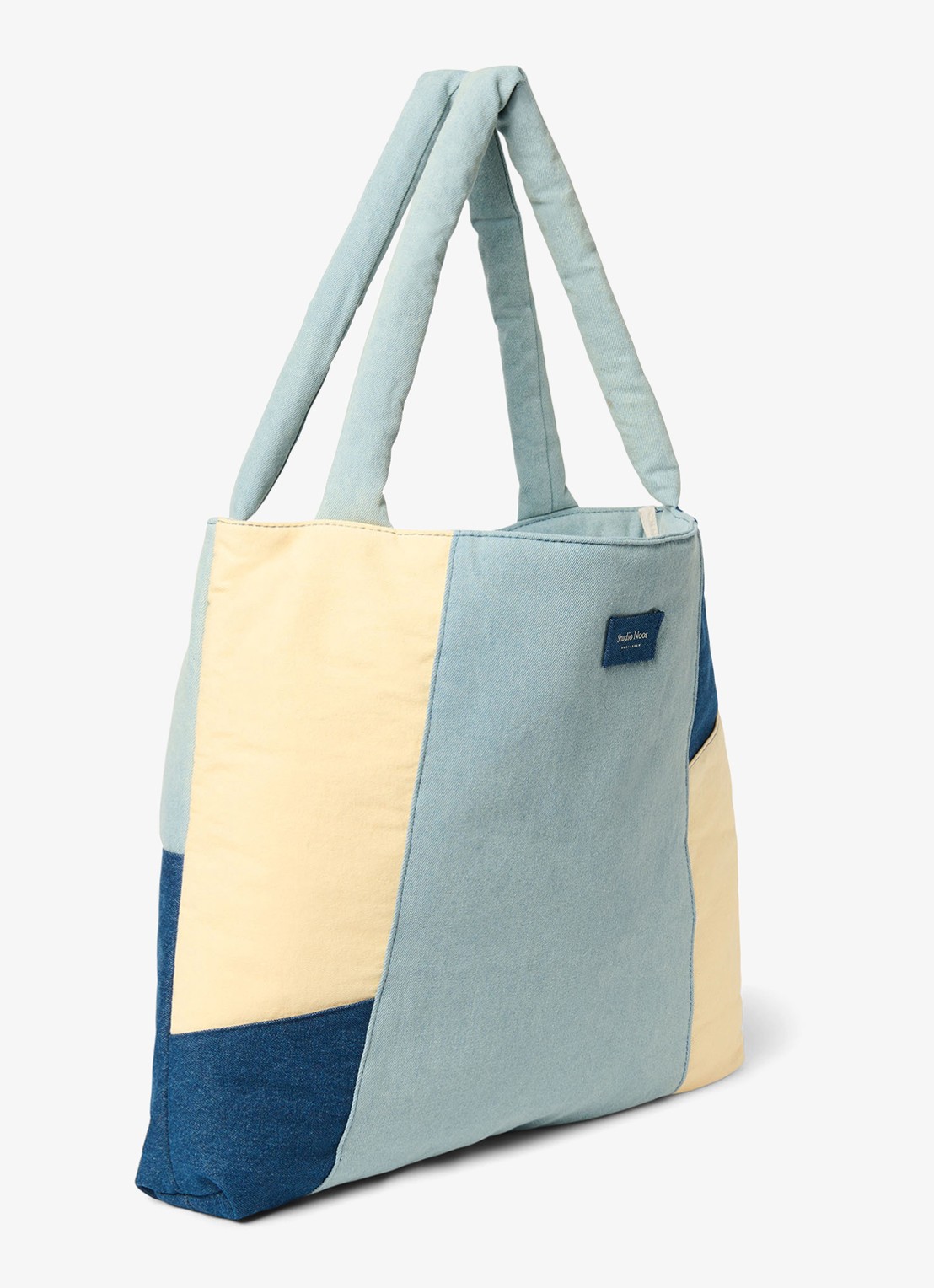 Studio Noos Patchwork Mom Bag met logo - detail 4 jeans