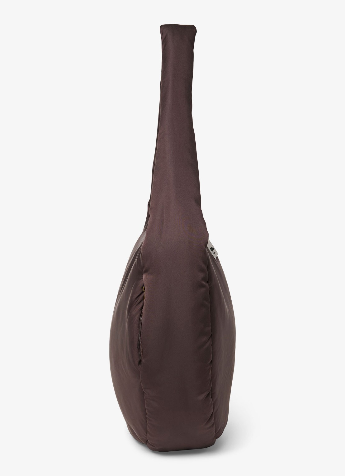 Studio Noos Puffy gewatteerde crossbodytas met logo - detail 5 donkerbruin