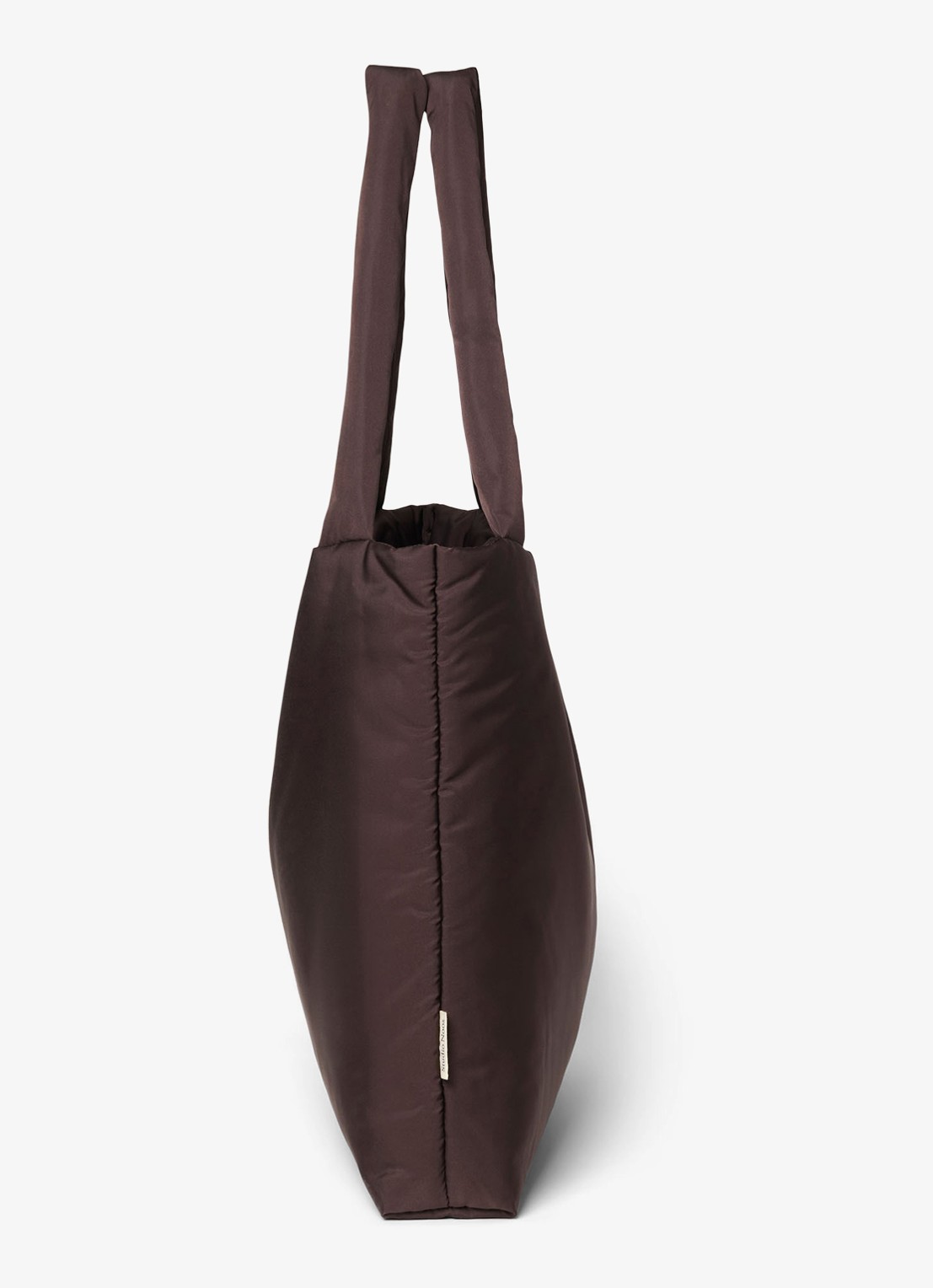 Studio Noos Puffy gewatteerde Mom-Bag met logo - detail 2 bruin