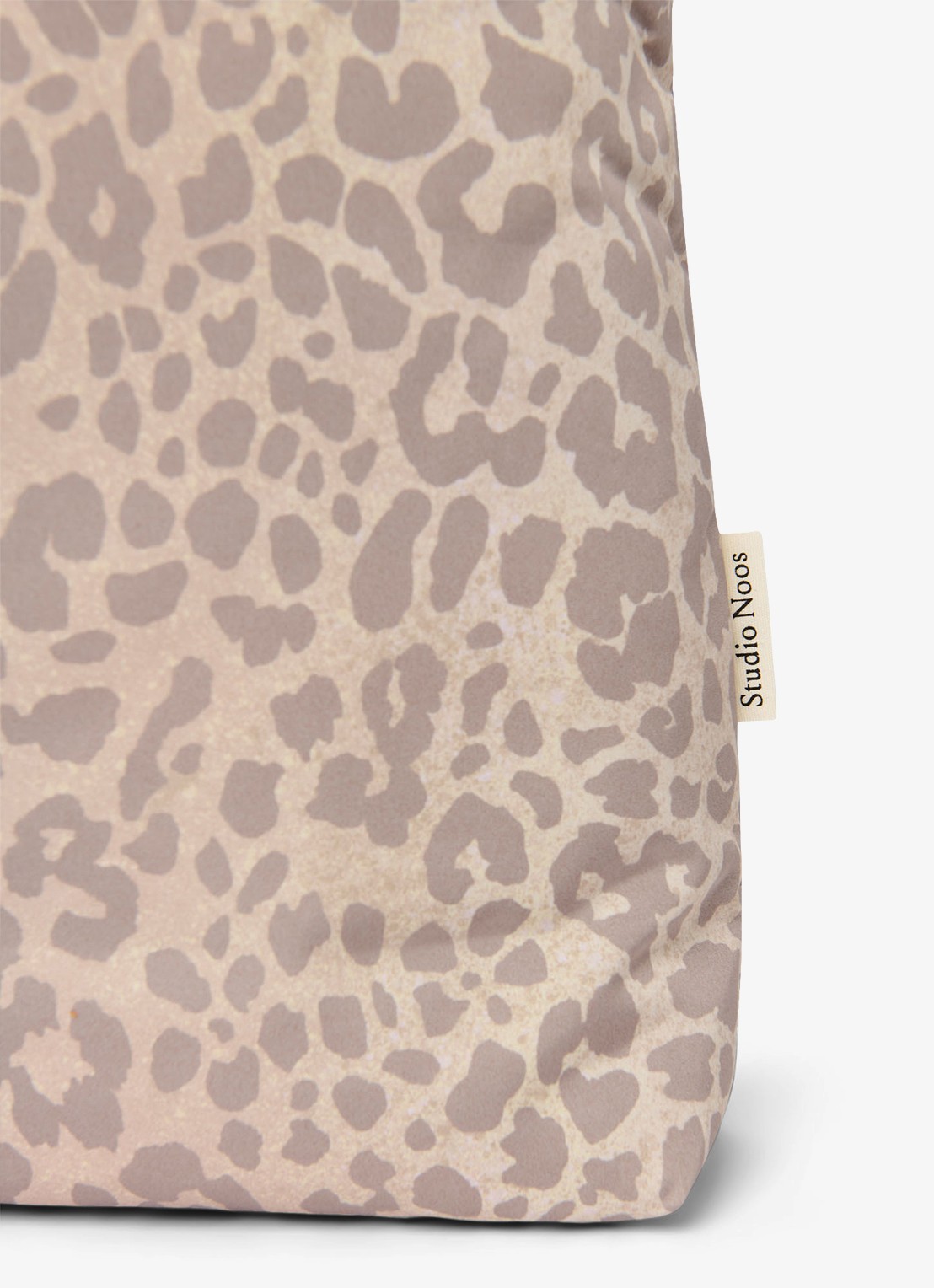 Studio Noos Schoudertas met print - detail 3 beige